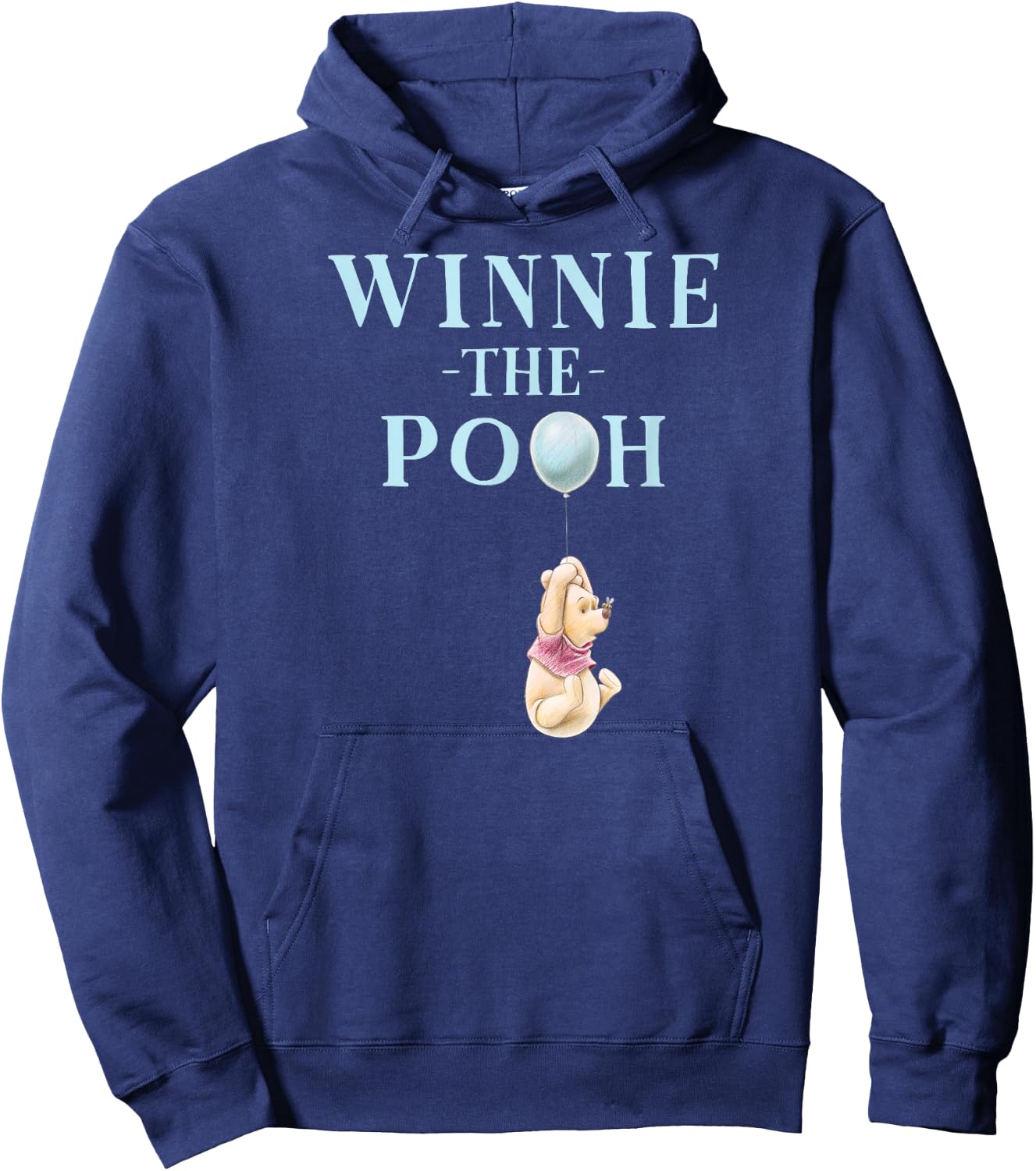 Winnie the Pooh - Pooh With Blue Balloon Hoodie - Hoodie | Navy