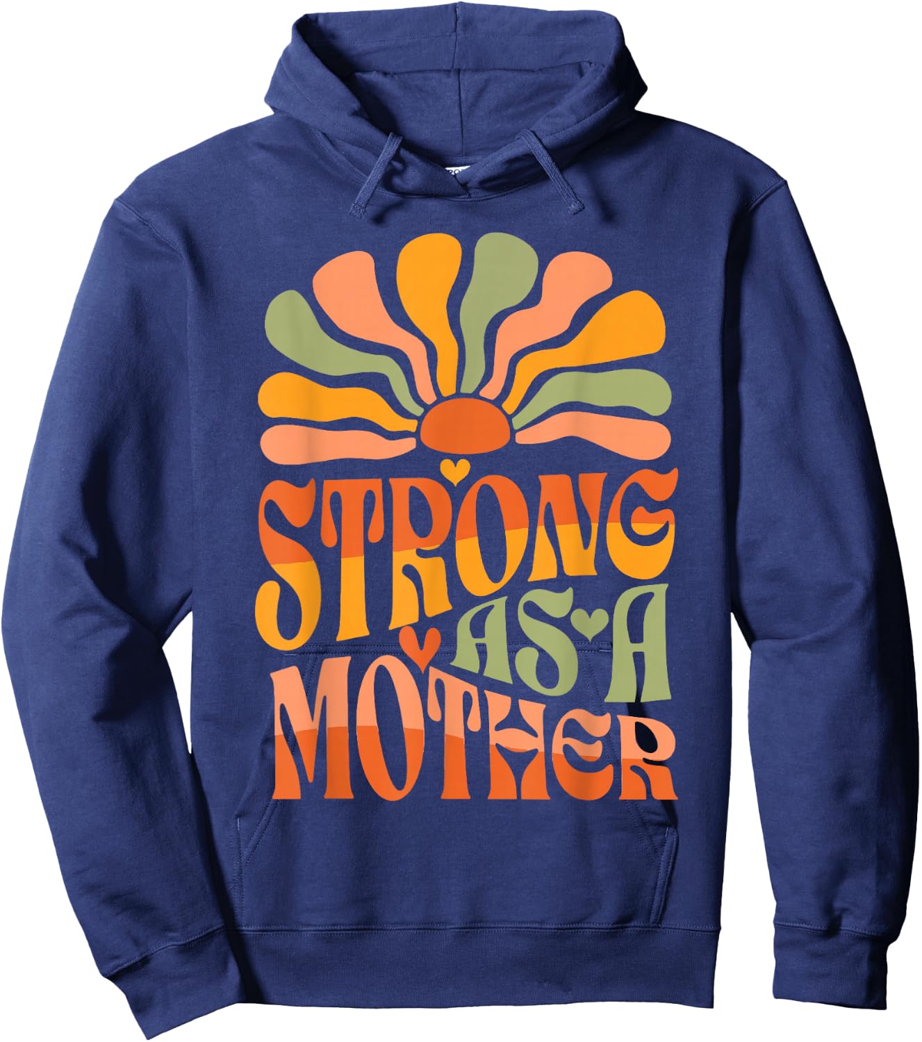 Strong as a Mother Mother's Day Hoodie - Hoodie | Navy