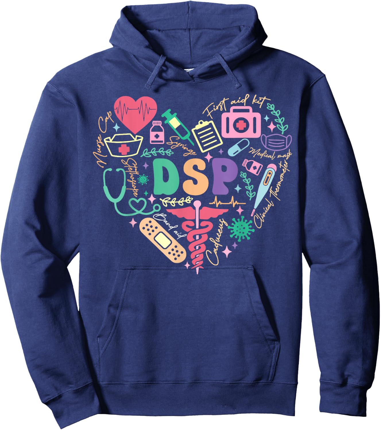 Cute DSP Day Shirt Heart Appreciation Day Gift Hoodie - Hoodie | Navy