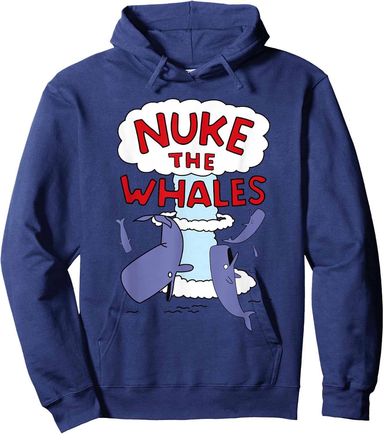 Nuke the Whales Hoodie - Hoodie | Navy