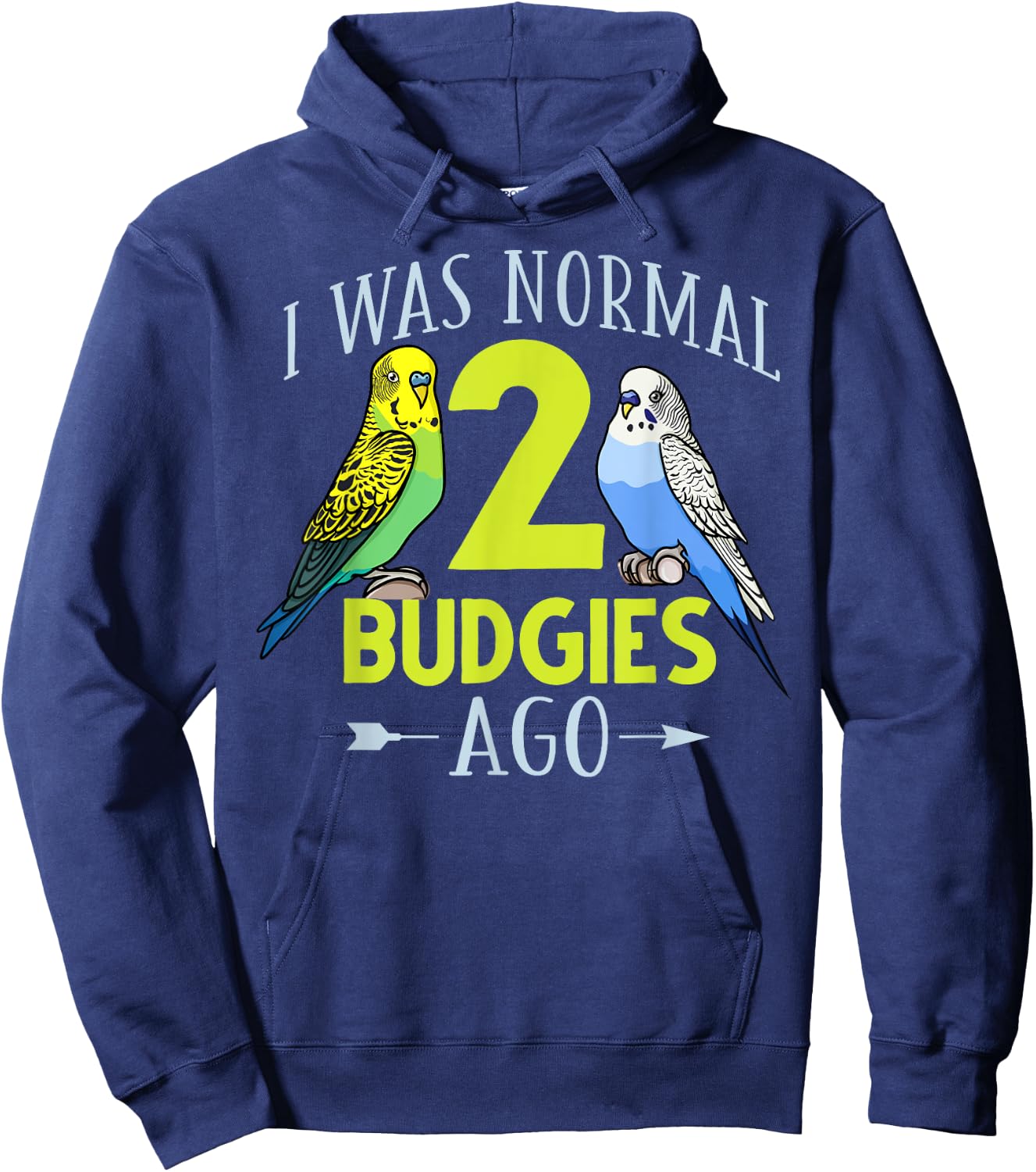 Budgie Bird Budgerigar Parakeet Cage Hoodie - Hoodie | Navy