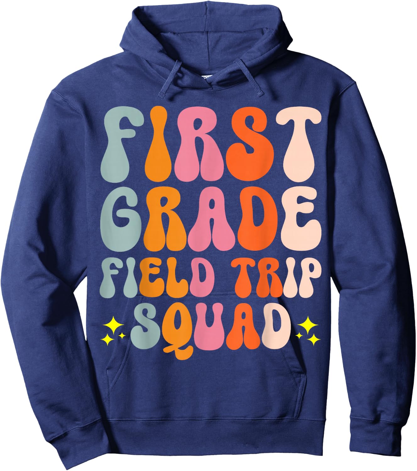 First Grade Field Trip Squad Hoodie - Hoodie | Navy