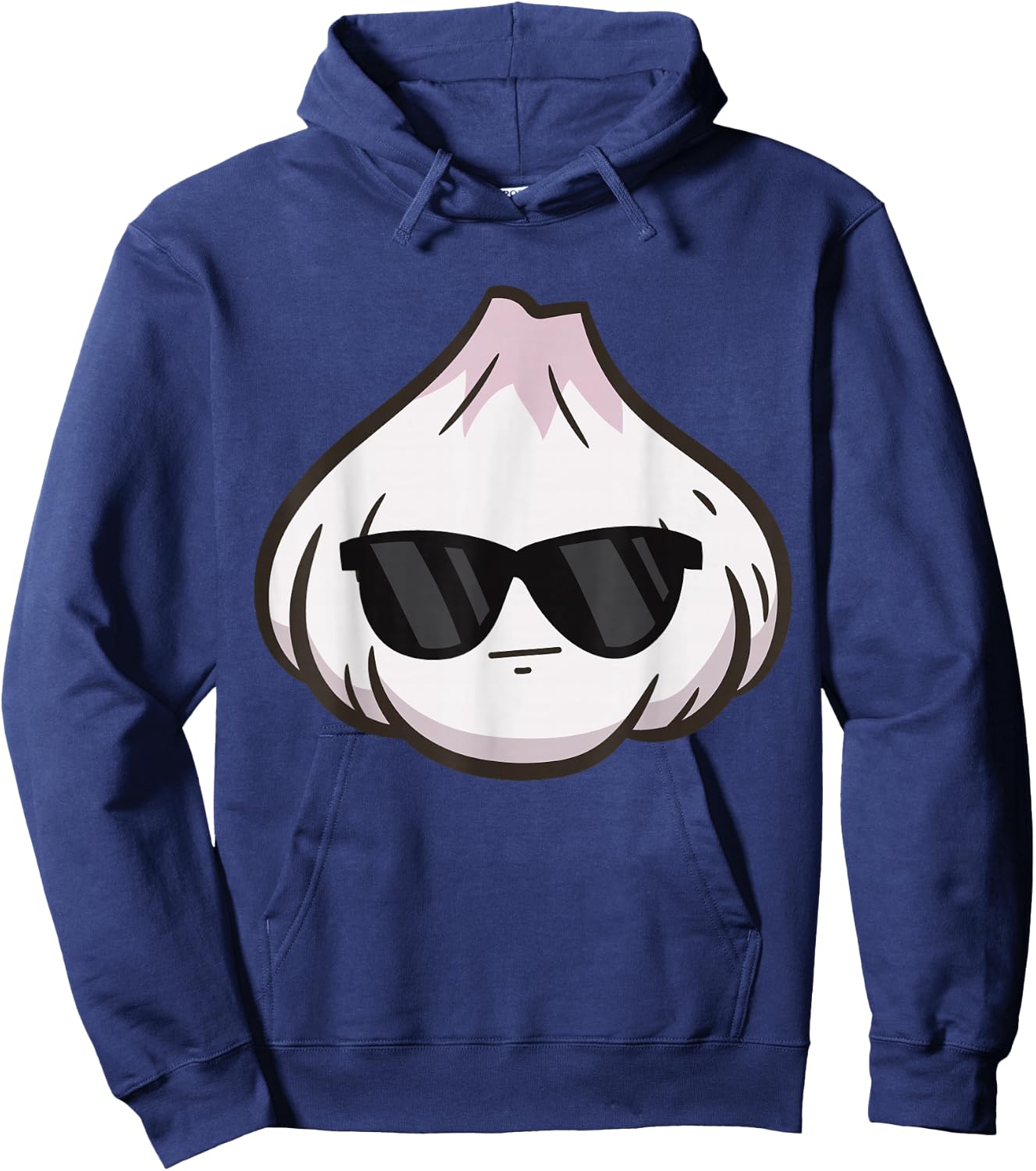Garlic With Sunglasses Cool Garlic Clove Hoodie - Hoodie | Navy