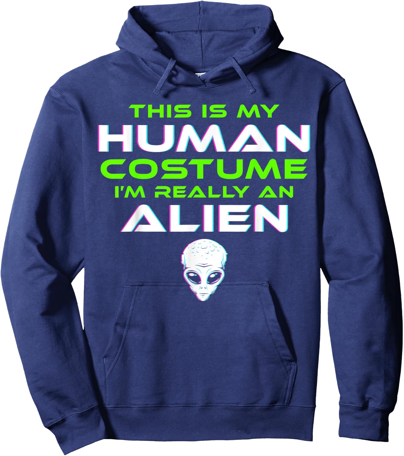 Alien Costume Halloween Funny Kids Men Women Hoodie - Hoodie | Navy