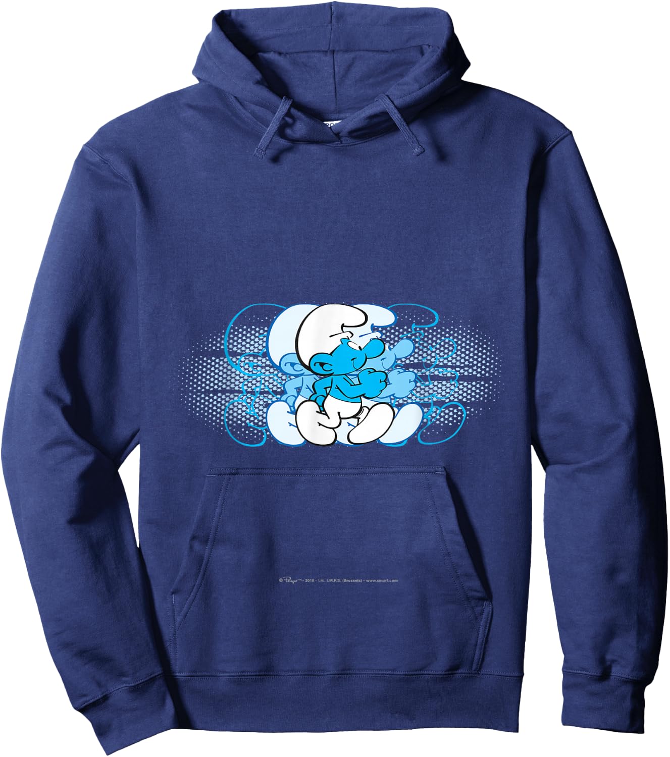The Smurfs - Running Smurf Hoodie - Hoodie | Navy