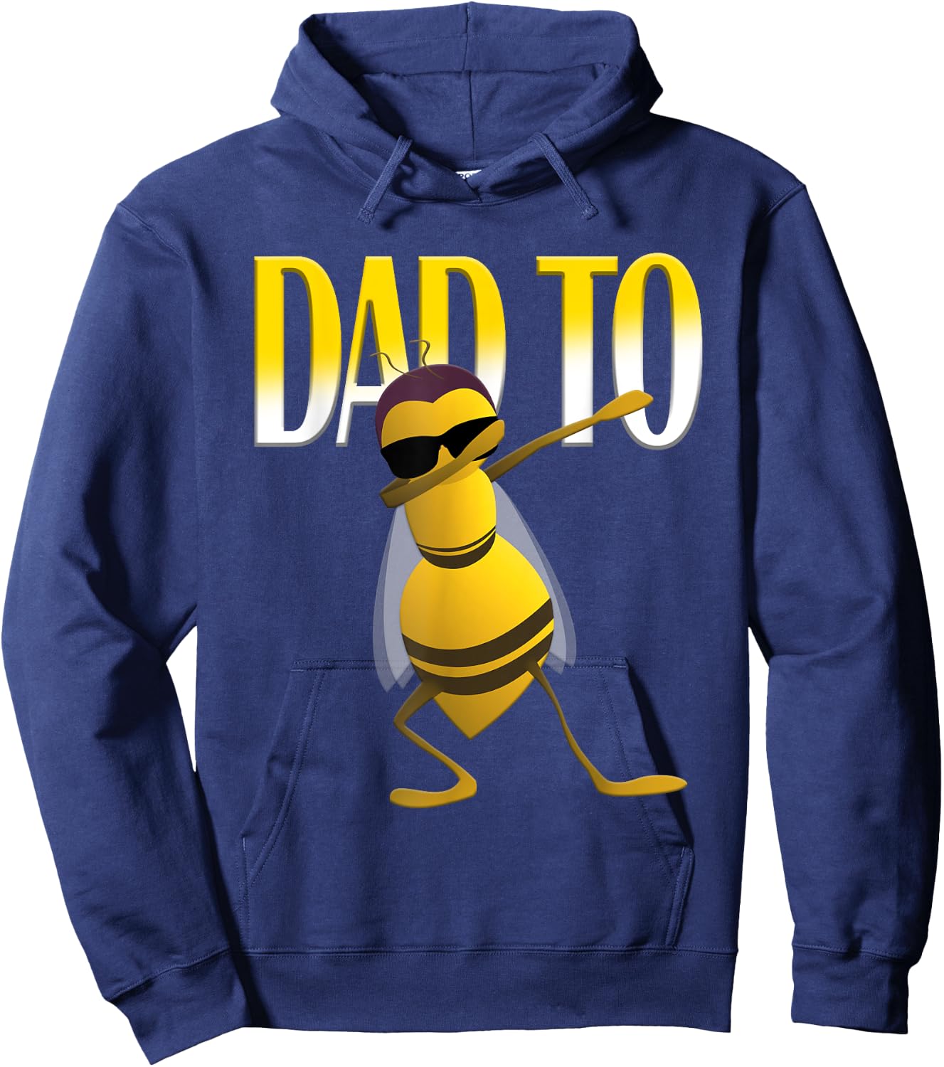 Dabbing Bee Funny Dad To Be Shirt Hoodie - Hoodie | Navy