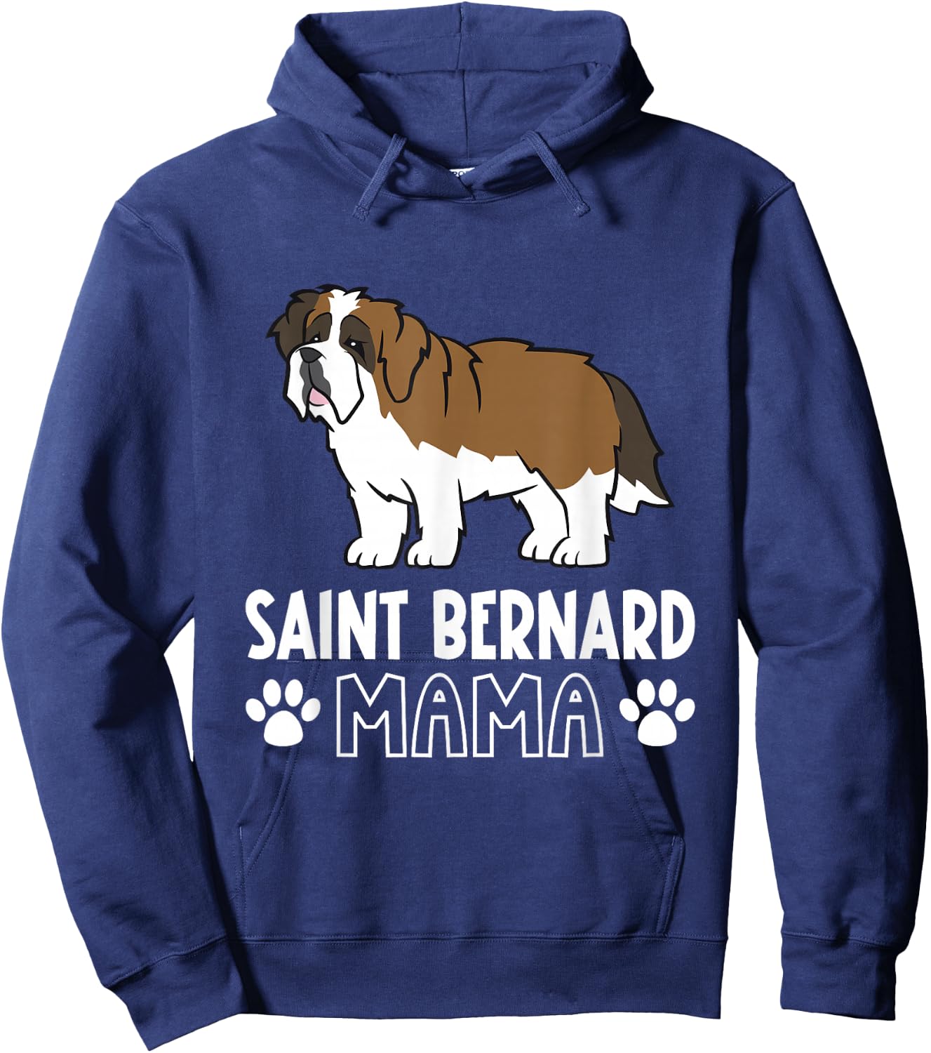 Saint Bernard Mama Hoodie - Hoodie | Navy