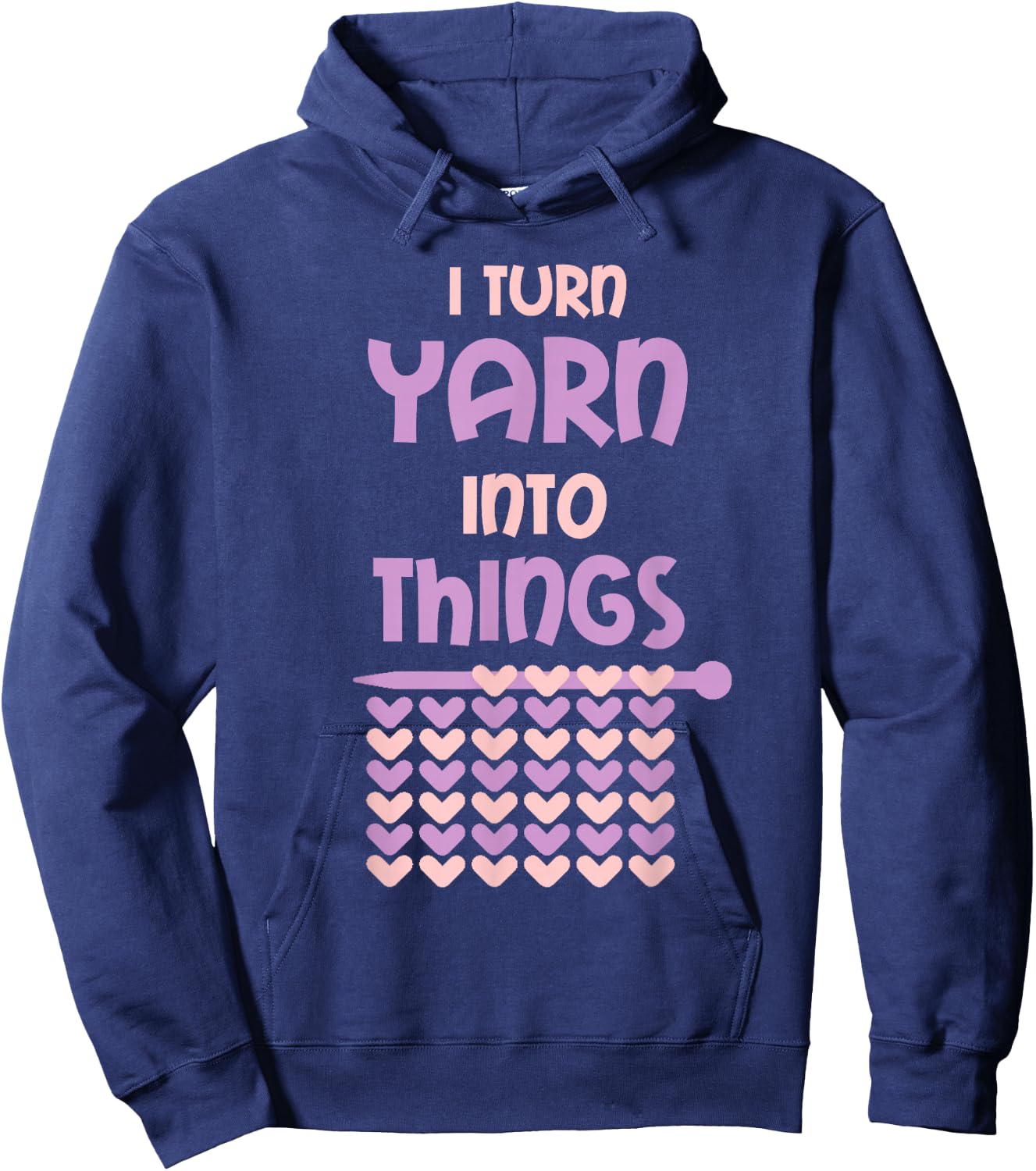 Knitting Funny Retirement Knitting Yarn Hoodie - Hoodie | Navy