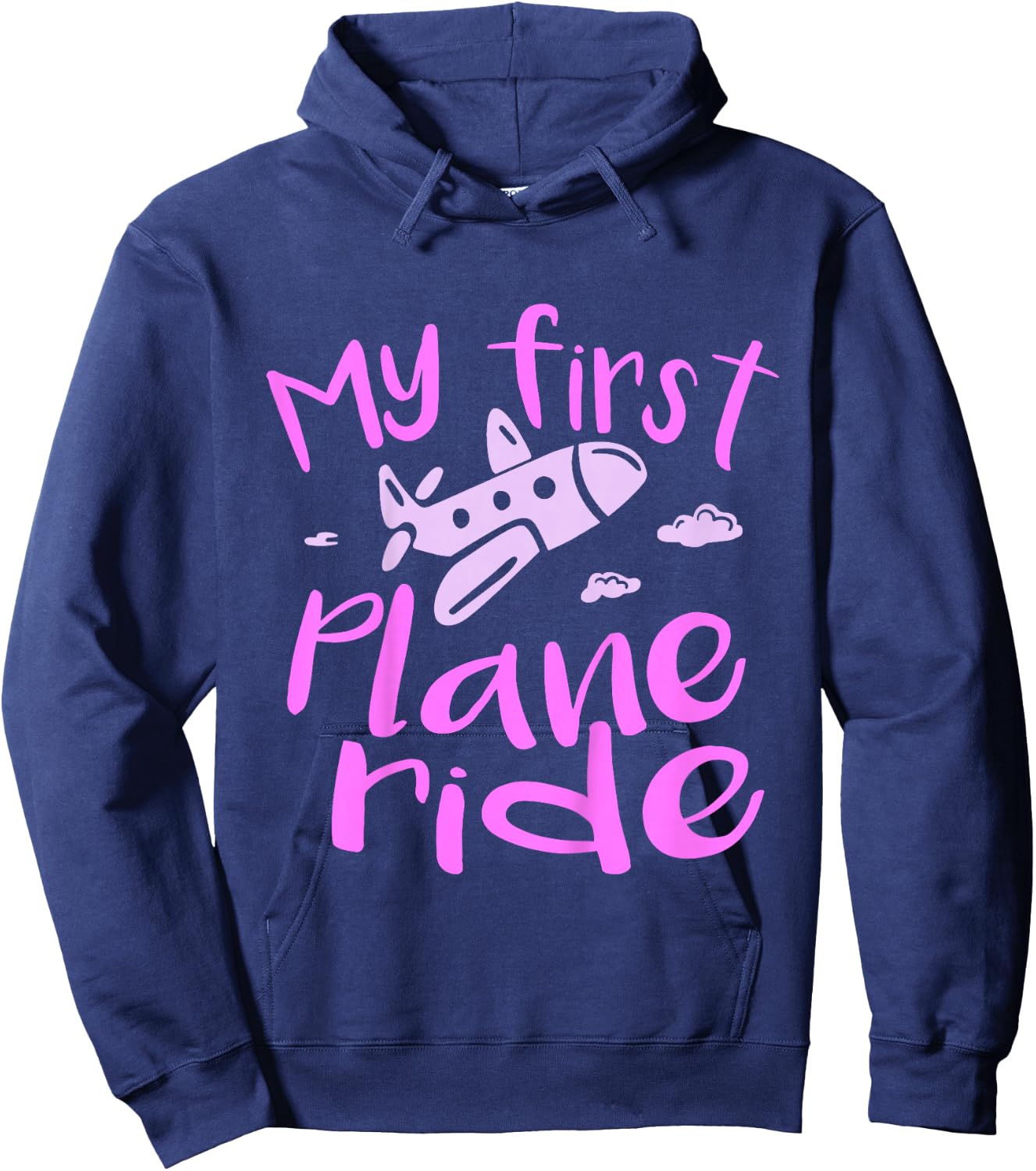 Kids My first plane ride girl Hoodie - Hoodie | Navy