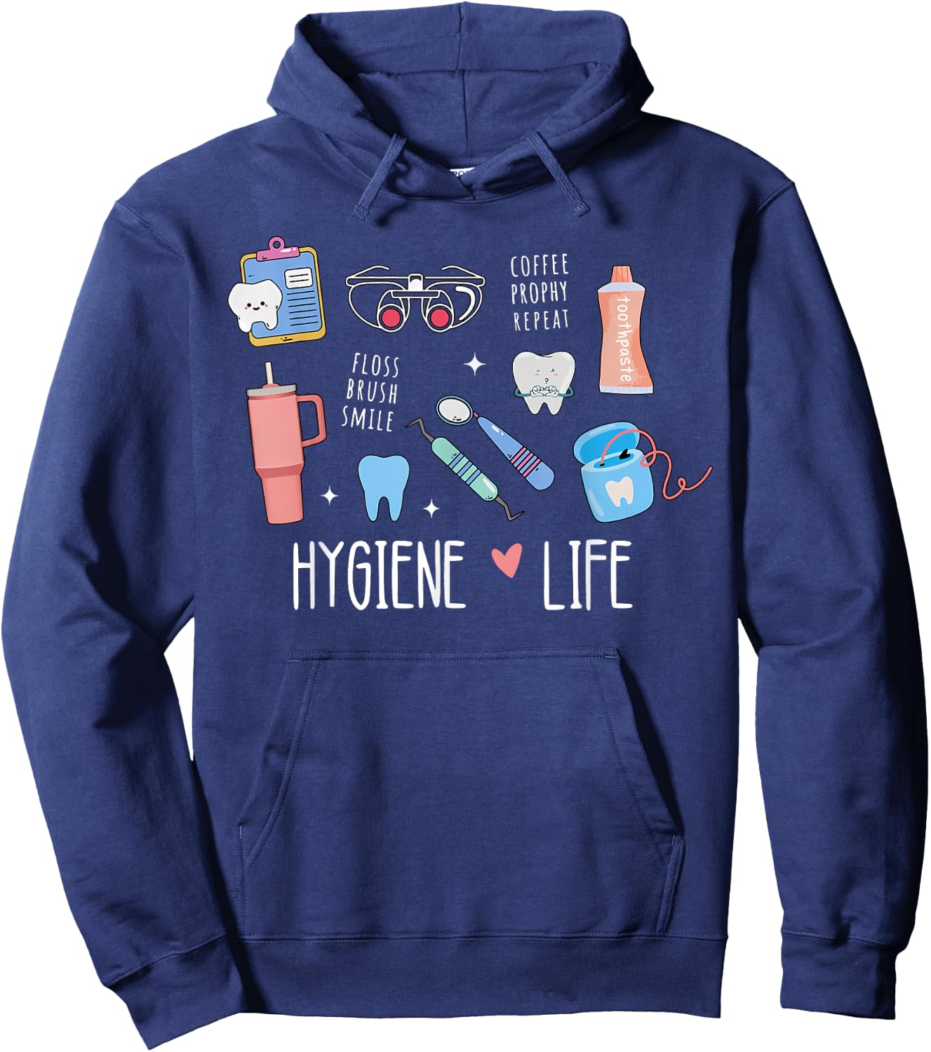 Dental Hygiene Dental Hygienist School Student Hoodie - Hoodie | Navy