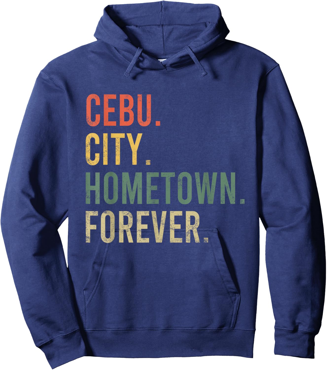 Cebu City Hometown Forever Vintage Citizen Gift Hoodie - Hoodie | Navy