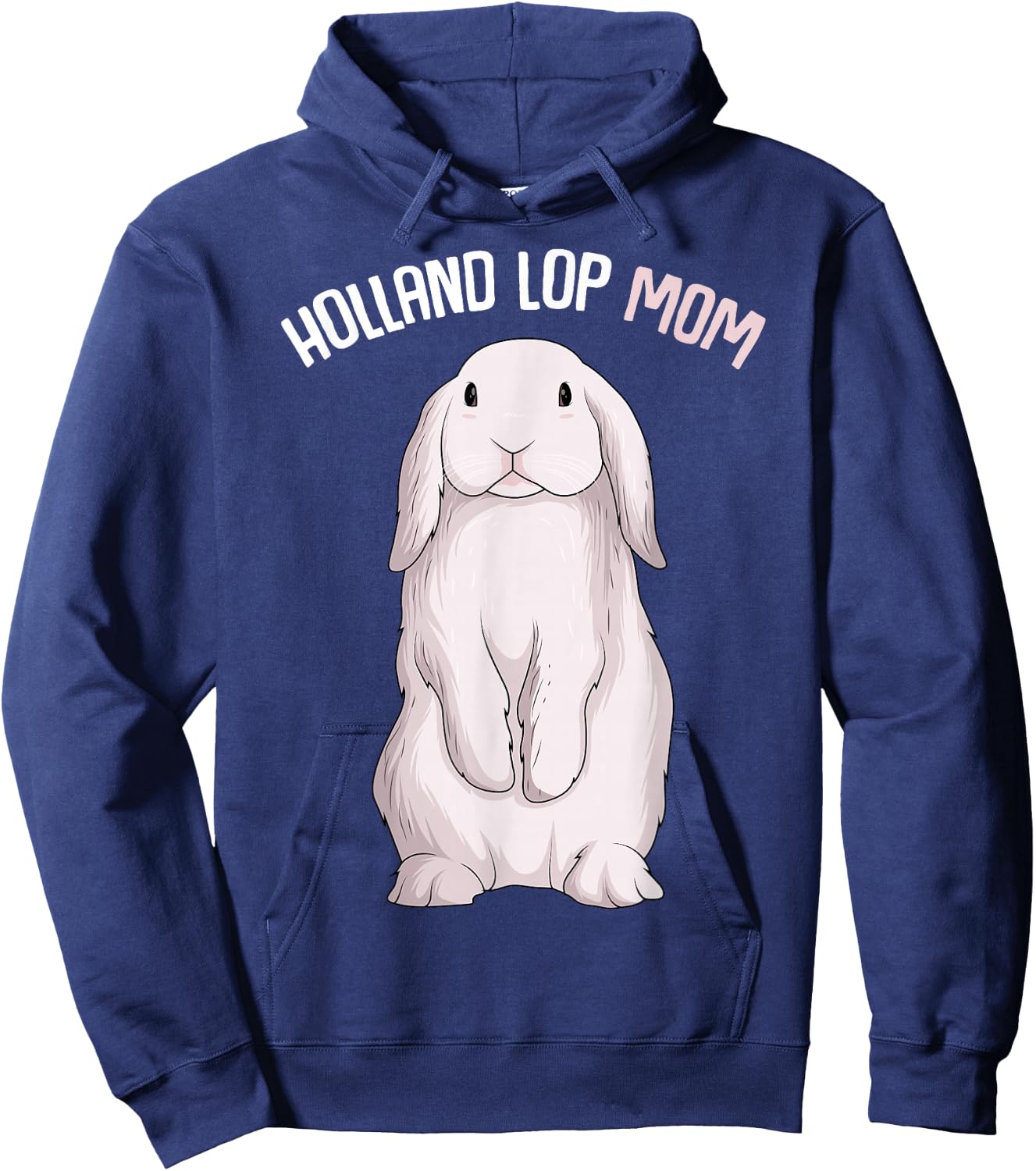 Holland Lop Bunny Rabbit Mom Women Hoodie - Hoodie | Navy