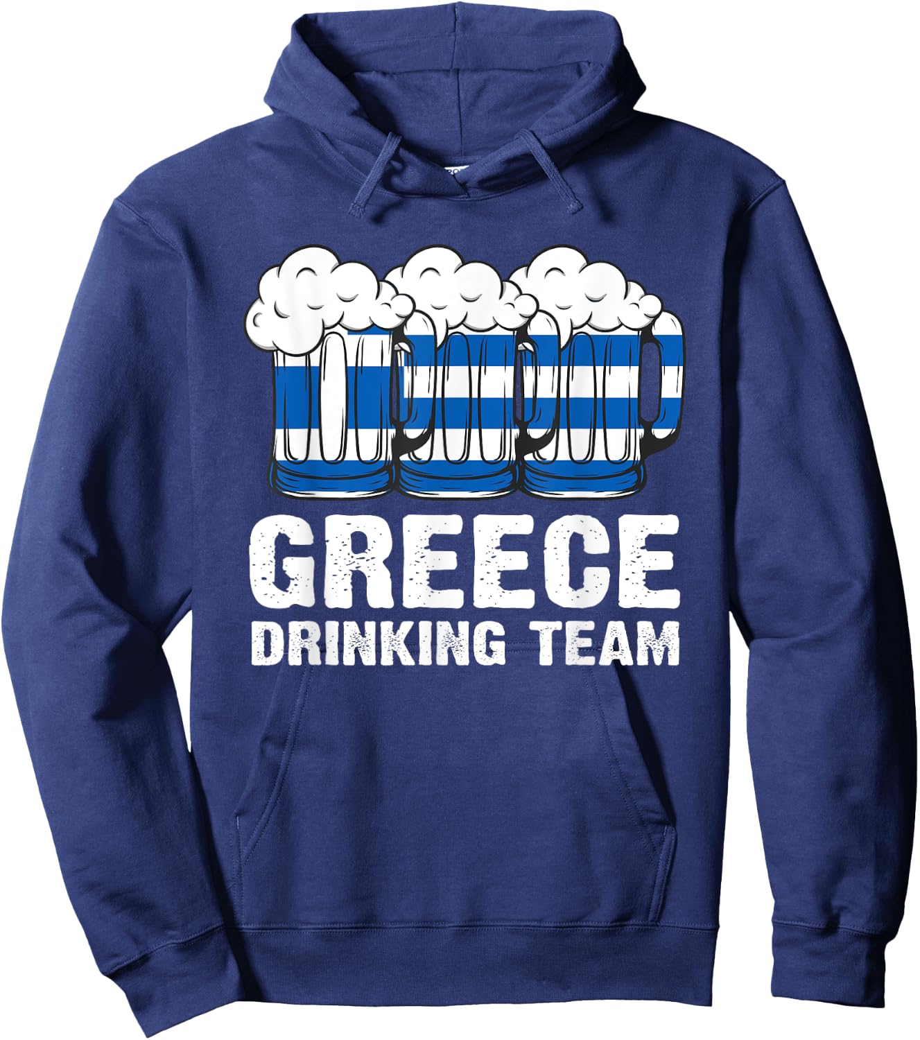 Greece Drinking Team Greece Hoodie - Hoodie | Navy