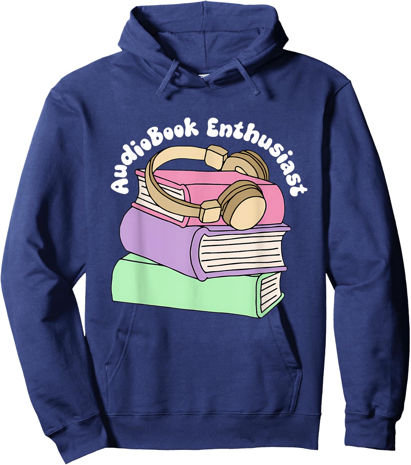 Audiobook Enthusiast Audiobook Lover Bookish Hoodie - Hoodie | Navy