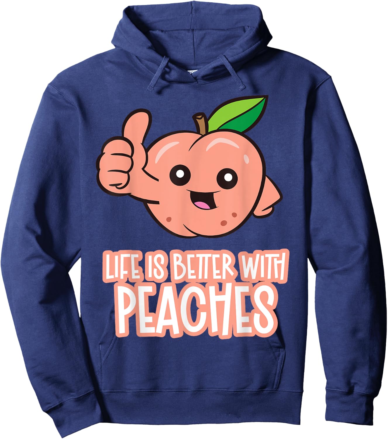 Life Is Better With Peaches Hoodie - Hoodie | Navy