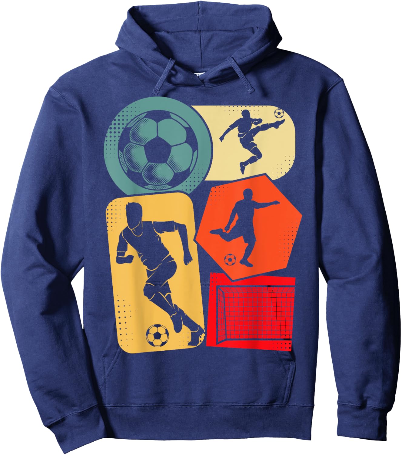Soccer Player Boys Kids Men Hoodie - Hoodie | Navy