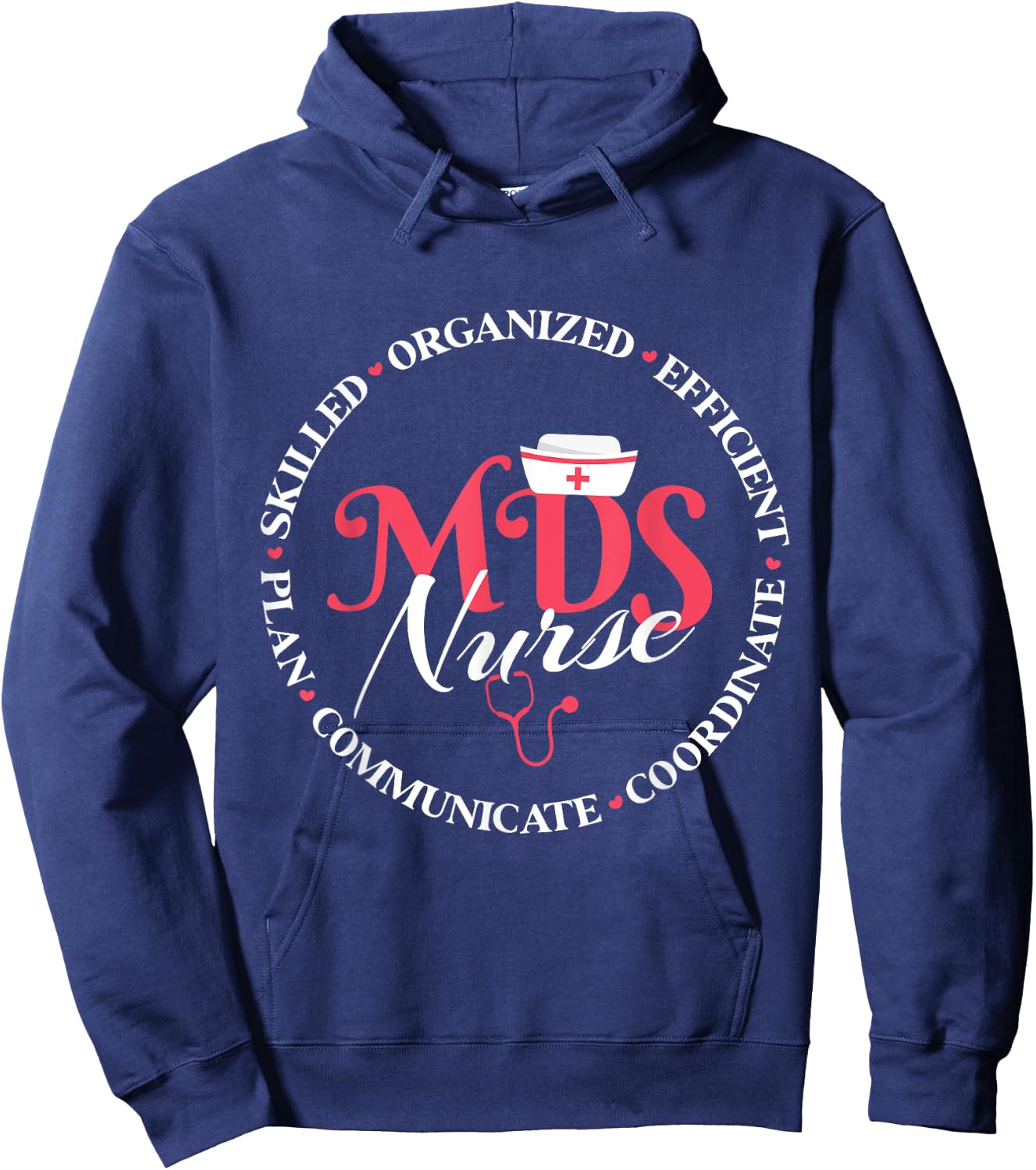 MDS Nurse Appreciation , Small, Black Hoodie - Hoodie | Navy