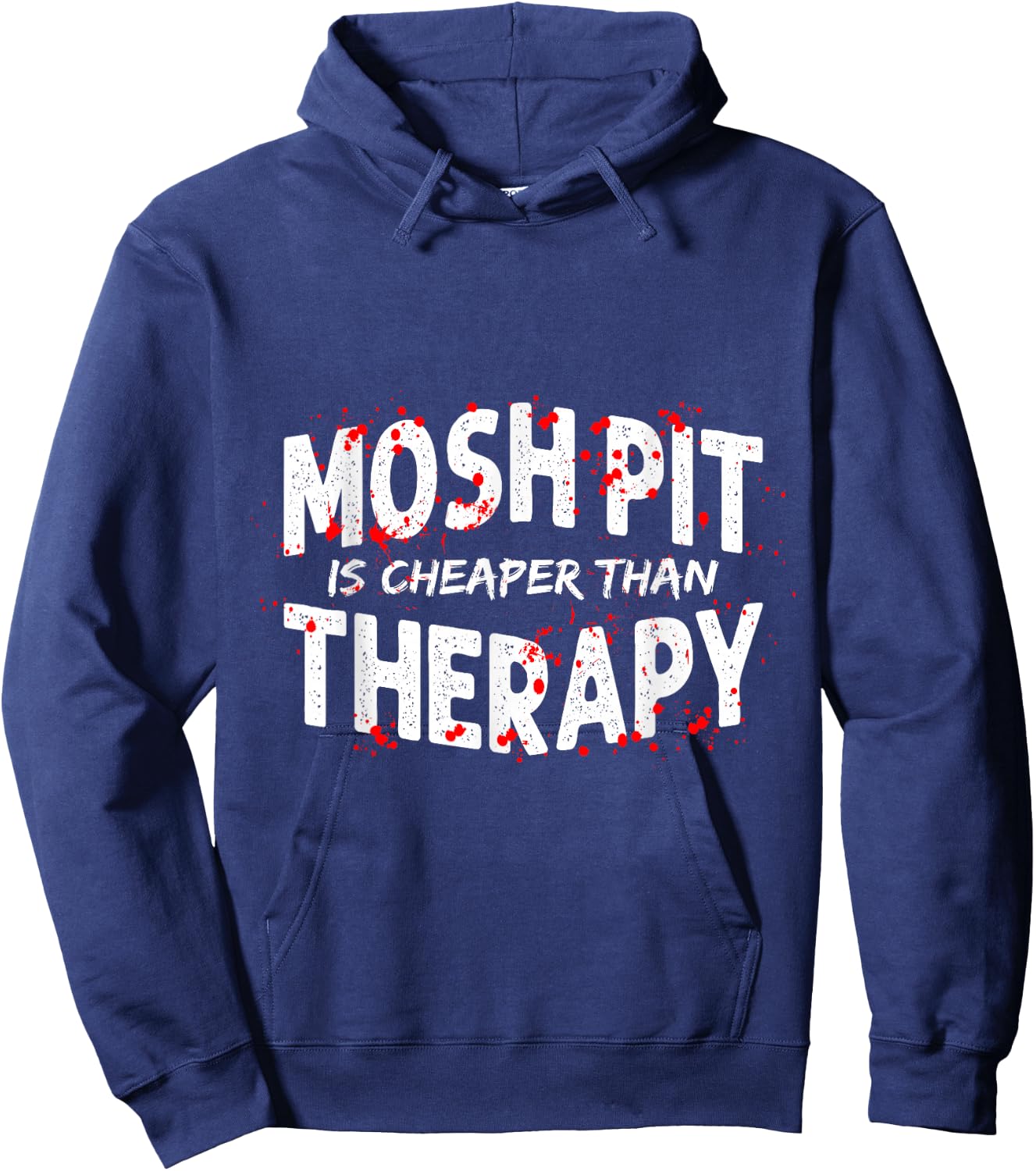 Heavy Metal Trash Metal Metalhead Music Hoodie - Hoodie | Navy