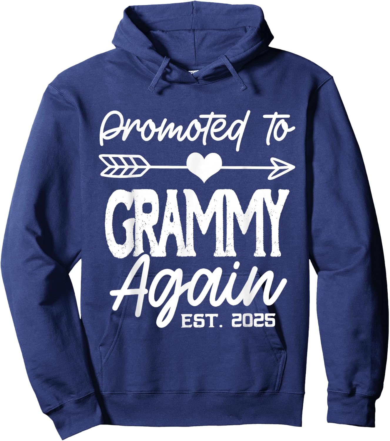 Promoted To Grammy Again Est 2025 Hoodie - Hoodie | Navy