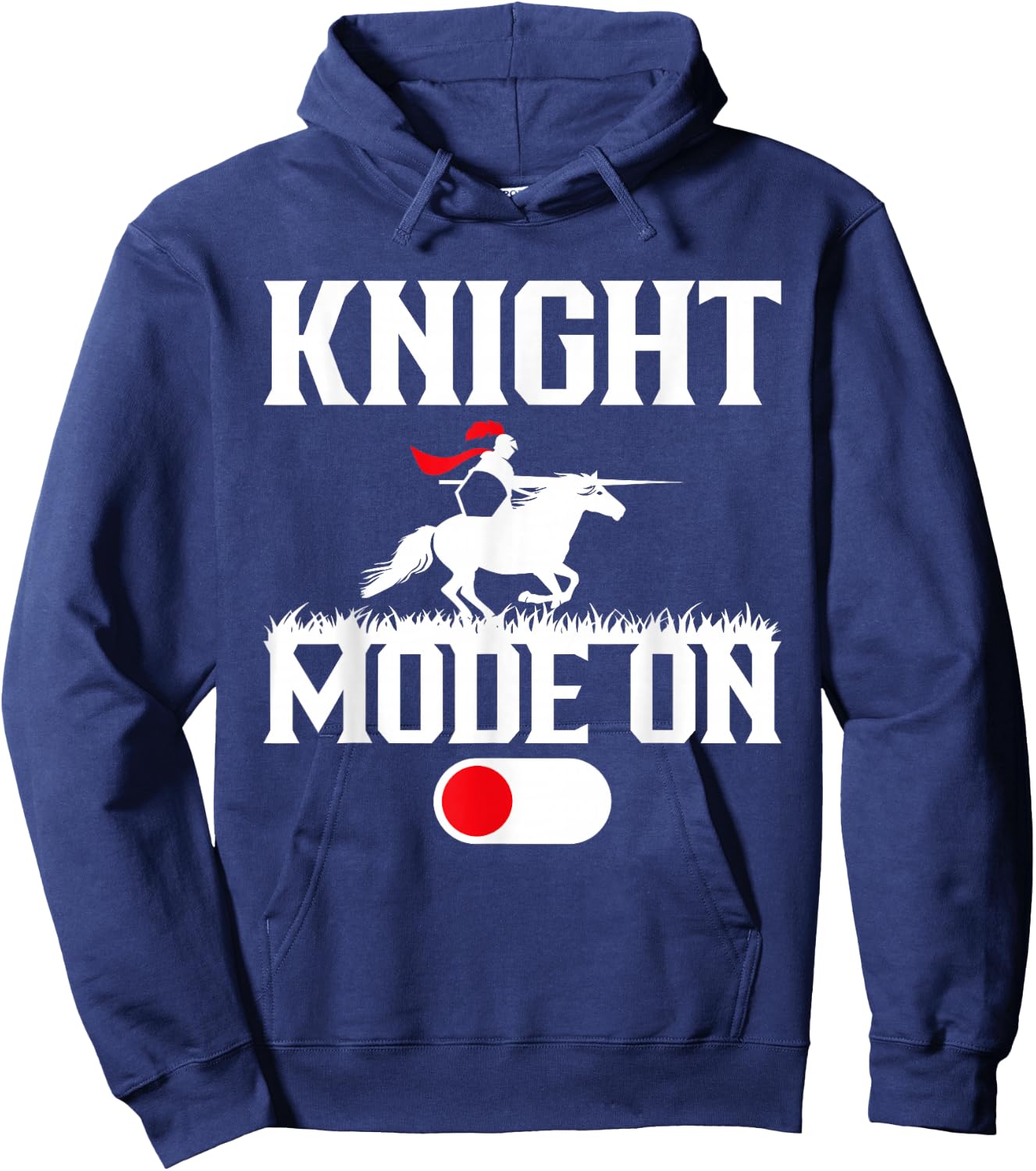 Knight Mode On Medieval Knight Hoodie - Hoodie | Navy