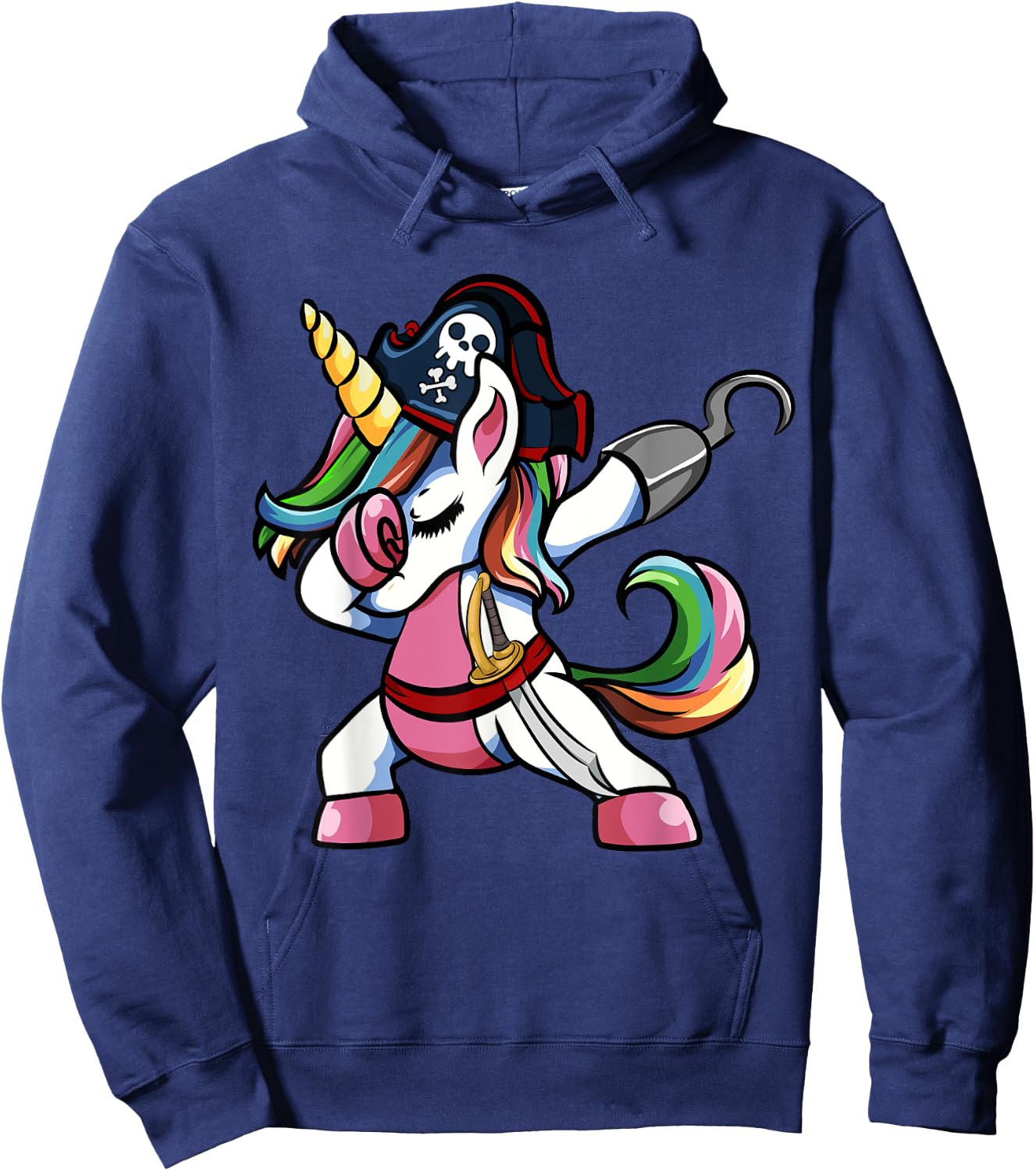 Cute Pirate Unicorn Halloween Clothes Hoodie - Hoodie | Navy