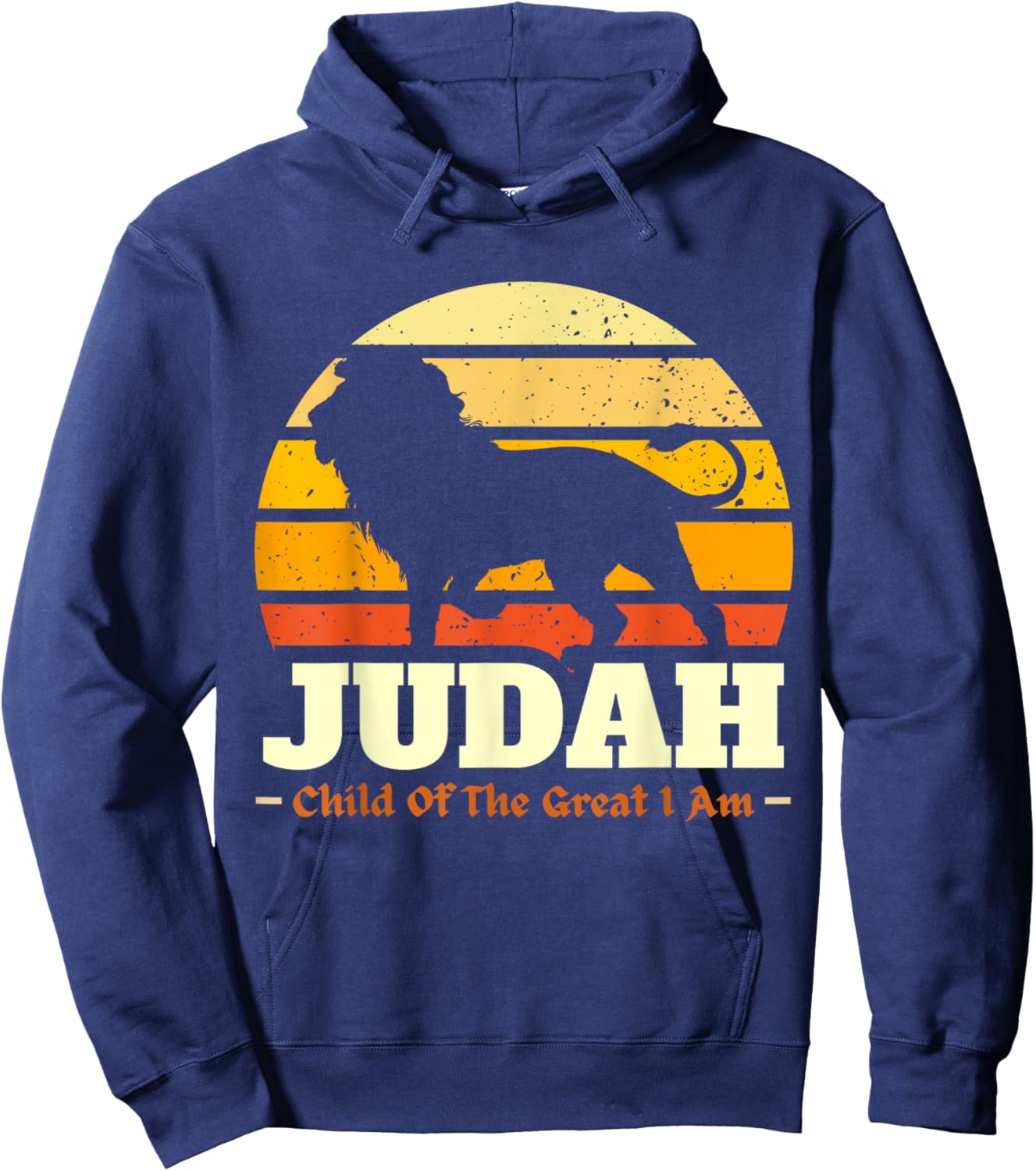 Hebrew Israelite Lion of Judah Hoodie - Hoodie | Navy