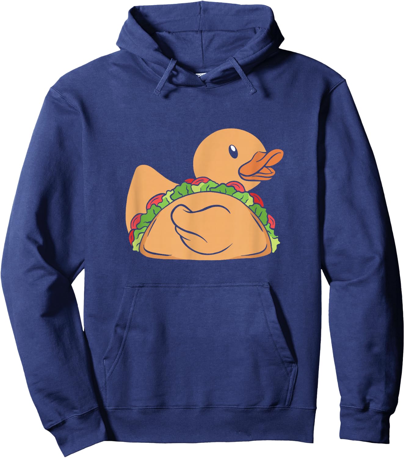 Rubber Duck Funny Taco Duck Hoodie - Hoodie | Navy