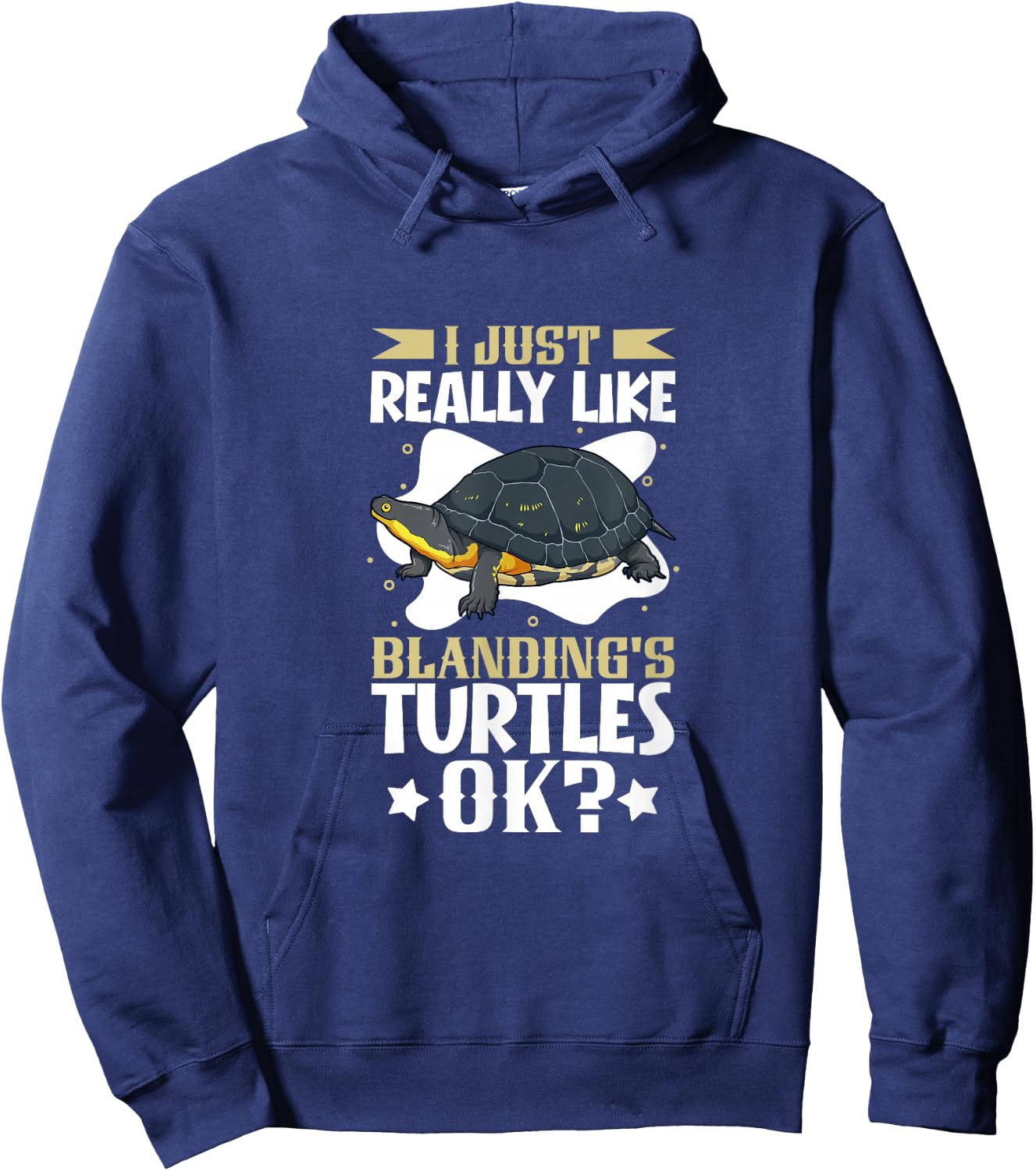 I just really like my Blanding's Turtle Hoodie - Hoodie | Navy