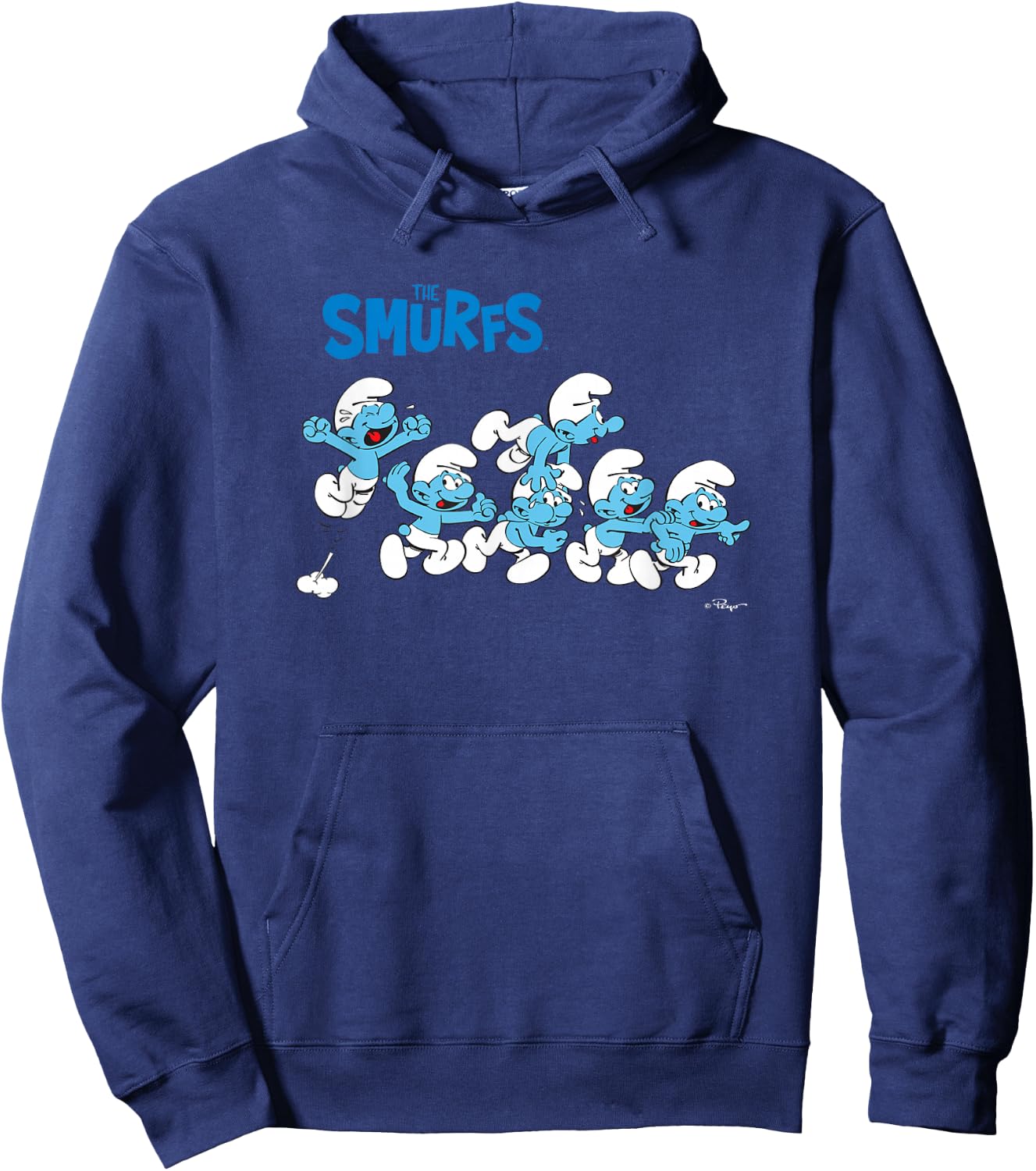 The Smurfs All Excited Hoodie - Hoodie | Navy