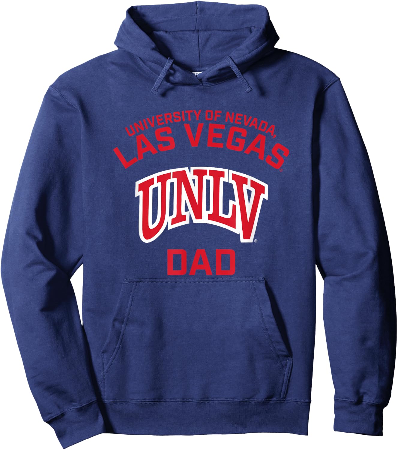 Nevada Las Vegas UNLV Rebels Arched Dad Hoodie - Hoodie | Navy