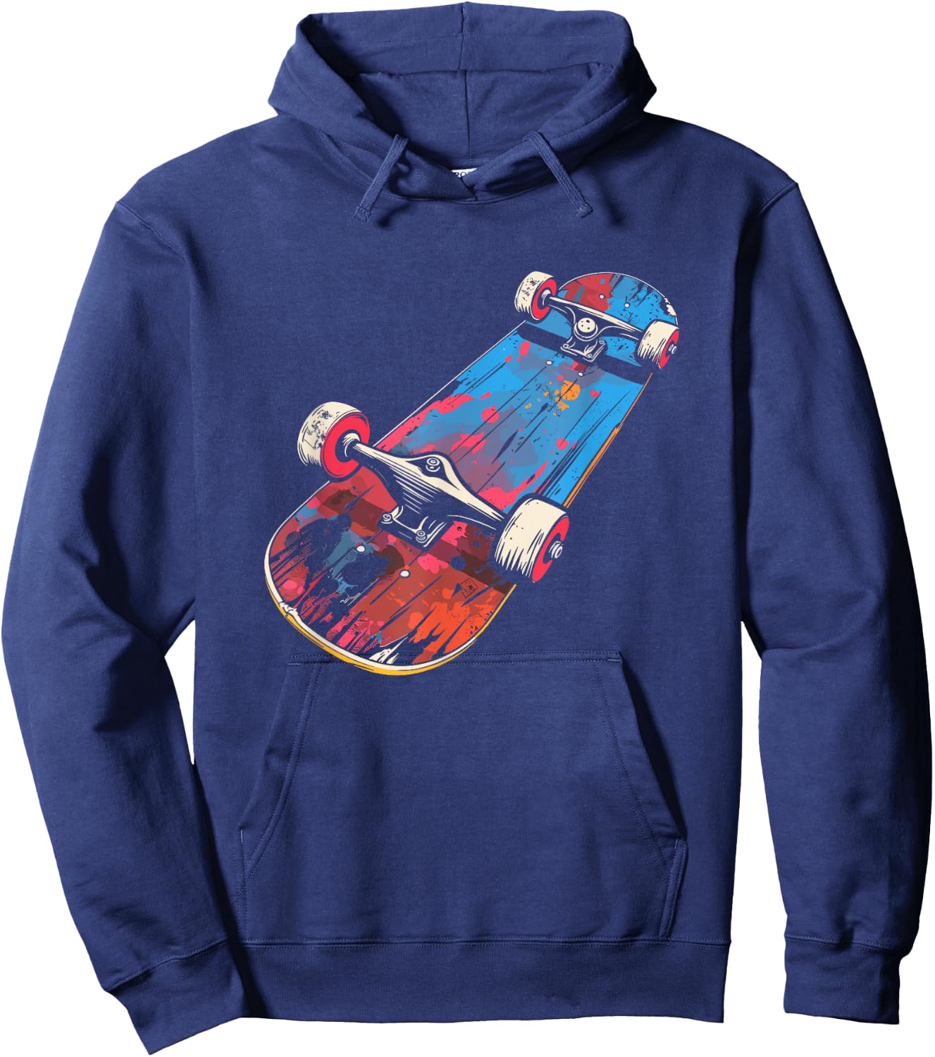 Skateboard Graphic Hoodie - Hoodie | Navy