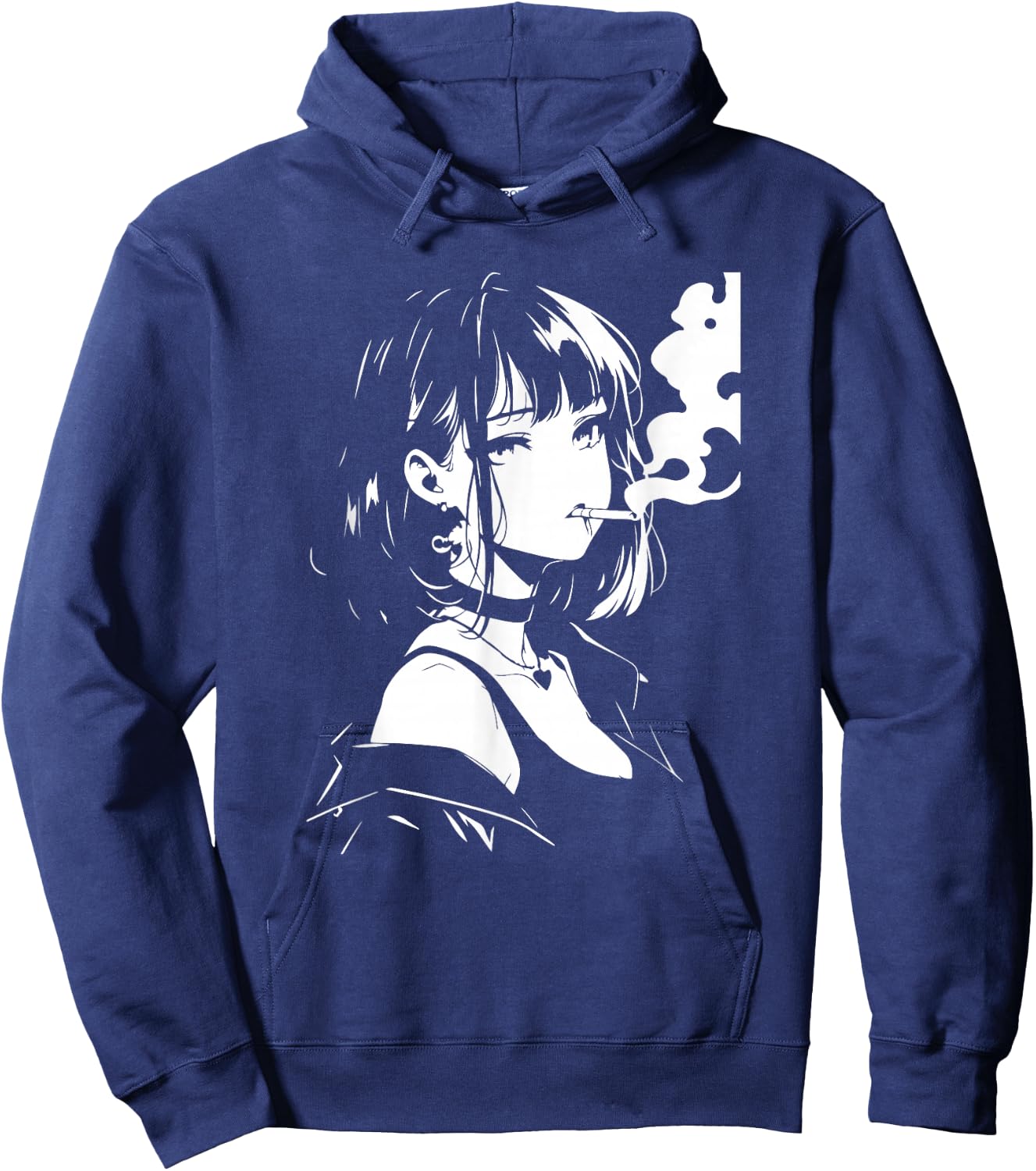 Horror Anime Girl Hoodie - Hoodie | Navy