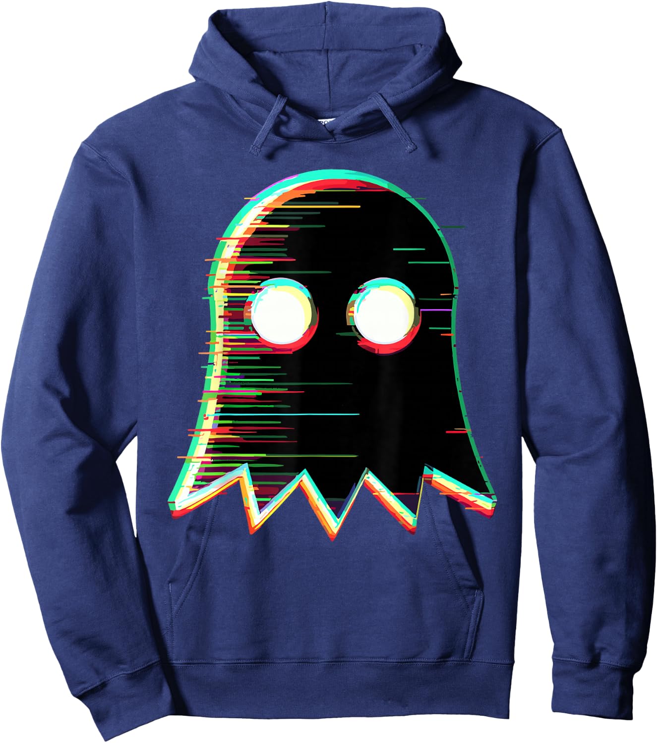 Ghost Vaporwave Halloween Hoodie - Hoodie | Navy