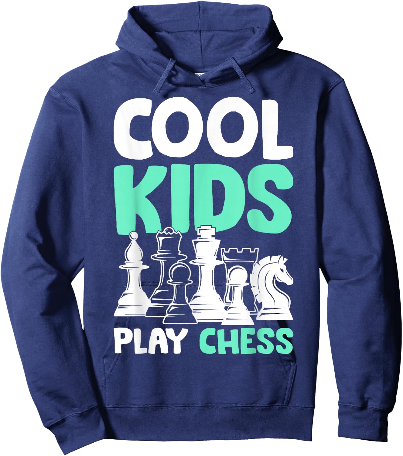 Cool Kids Play Chess Boys Hoodie - Hoodie | Navy