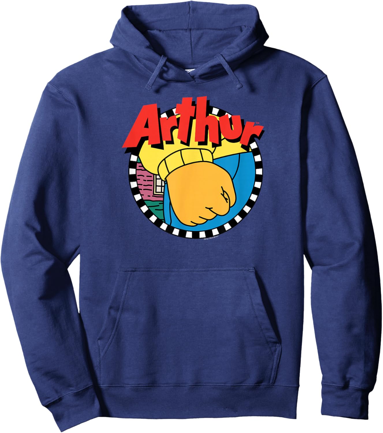 Arthur Logo With Fist Hoodie - Hoodie | Navy