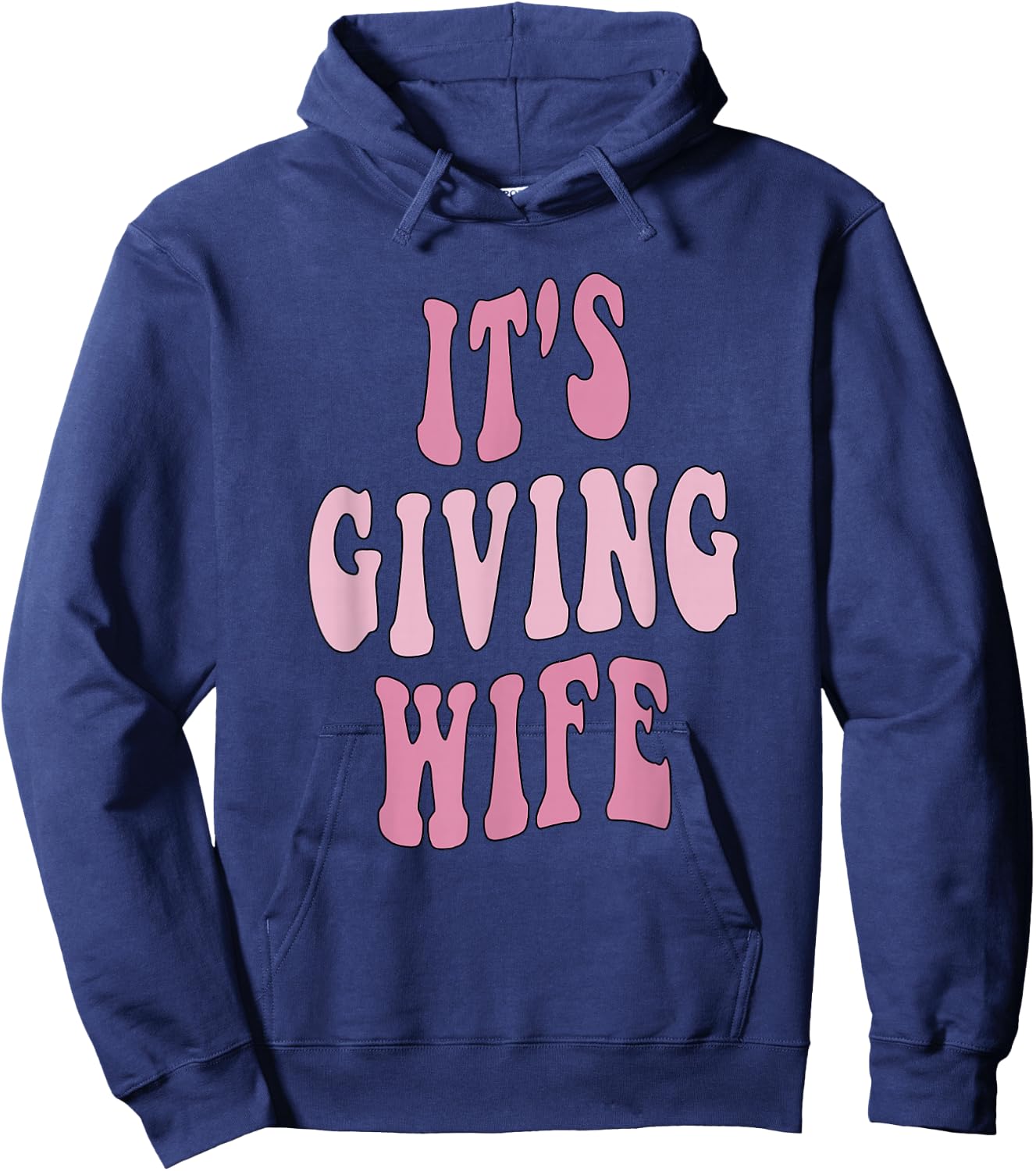 It's Giving Wife Hoodie - Hoodie | Navy