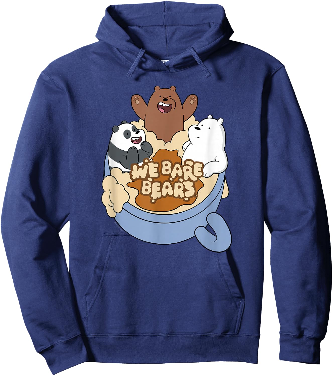 We Bare Bears Full Of Bears Cup Cute Cartoon Hoodie - Hoodie | Navy