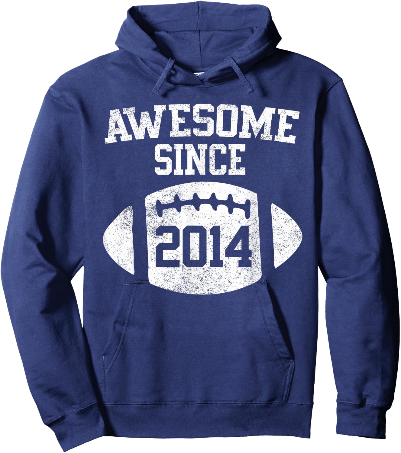 Awesome Since 2014 Football Player Hoodie - Hoodie | Navy