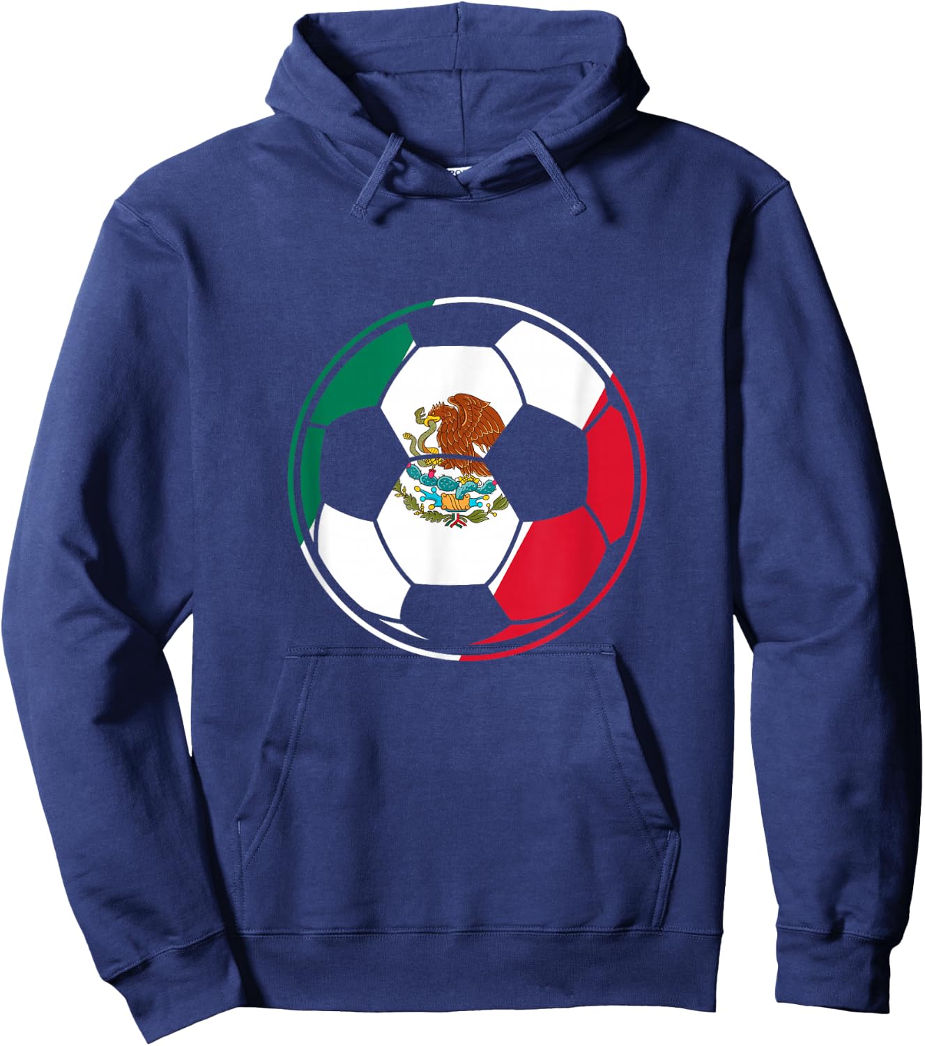Football Mexico Flag Hoodie - Hoodie | Navy