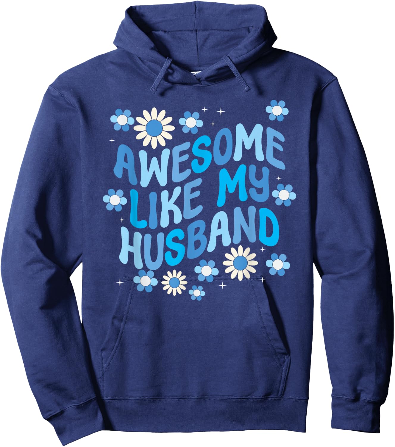 Awesome Like My Husband Hoodie - Hoodie | Navy