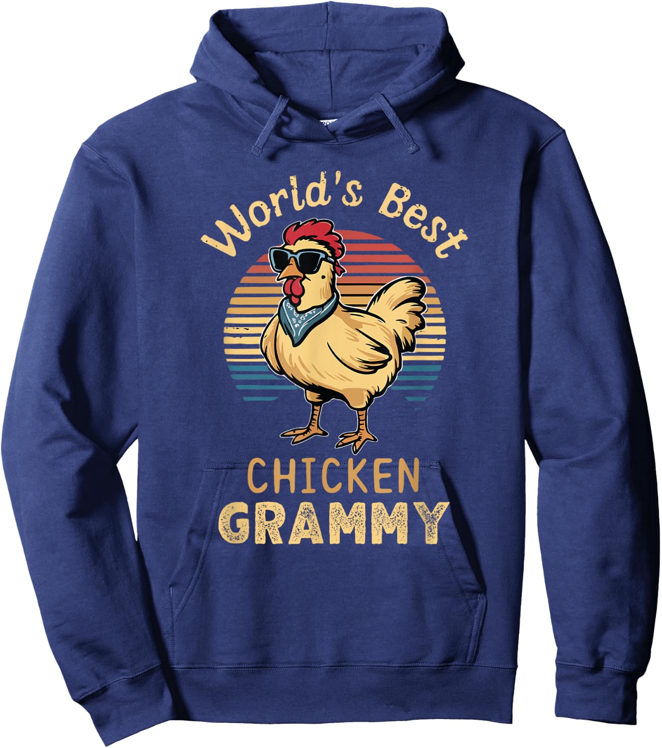 World's Best Chicken Grammy Hen Farmer Lover Hoodie - Hoodie | Navy
