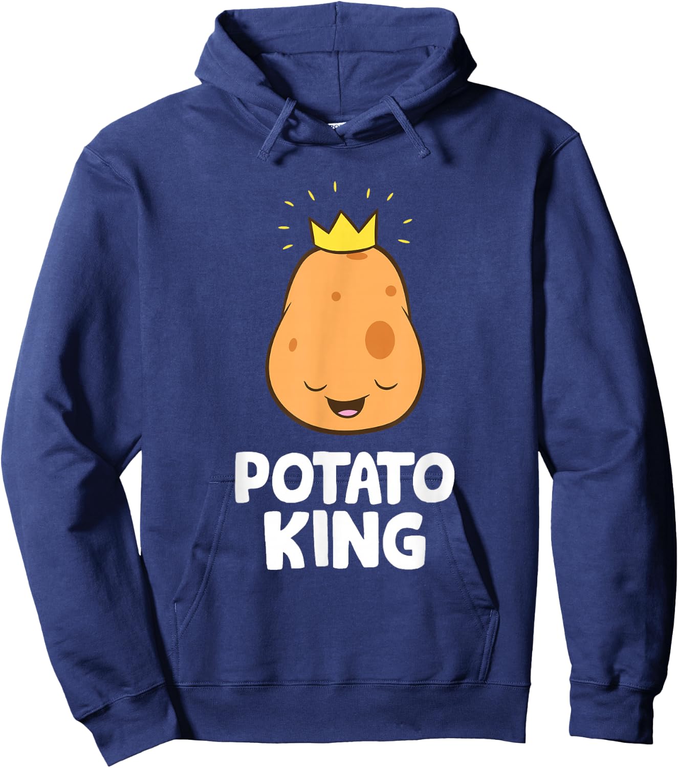 Funny Potato Lover Potato King Hoodie - Hoodie | Navy