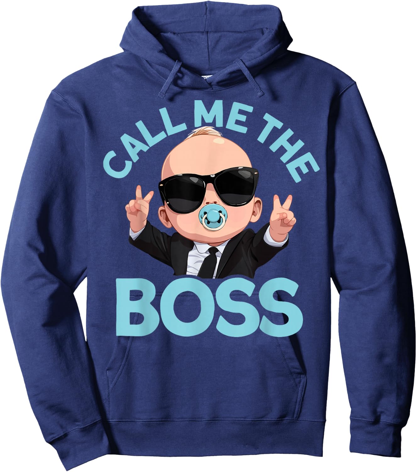 Baby Boss "Call Me Boss" Like A Boss Kids Hoodie - Hoodie | Navy