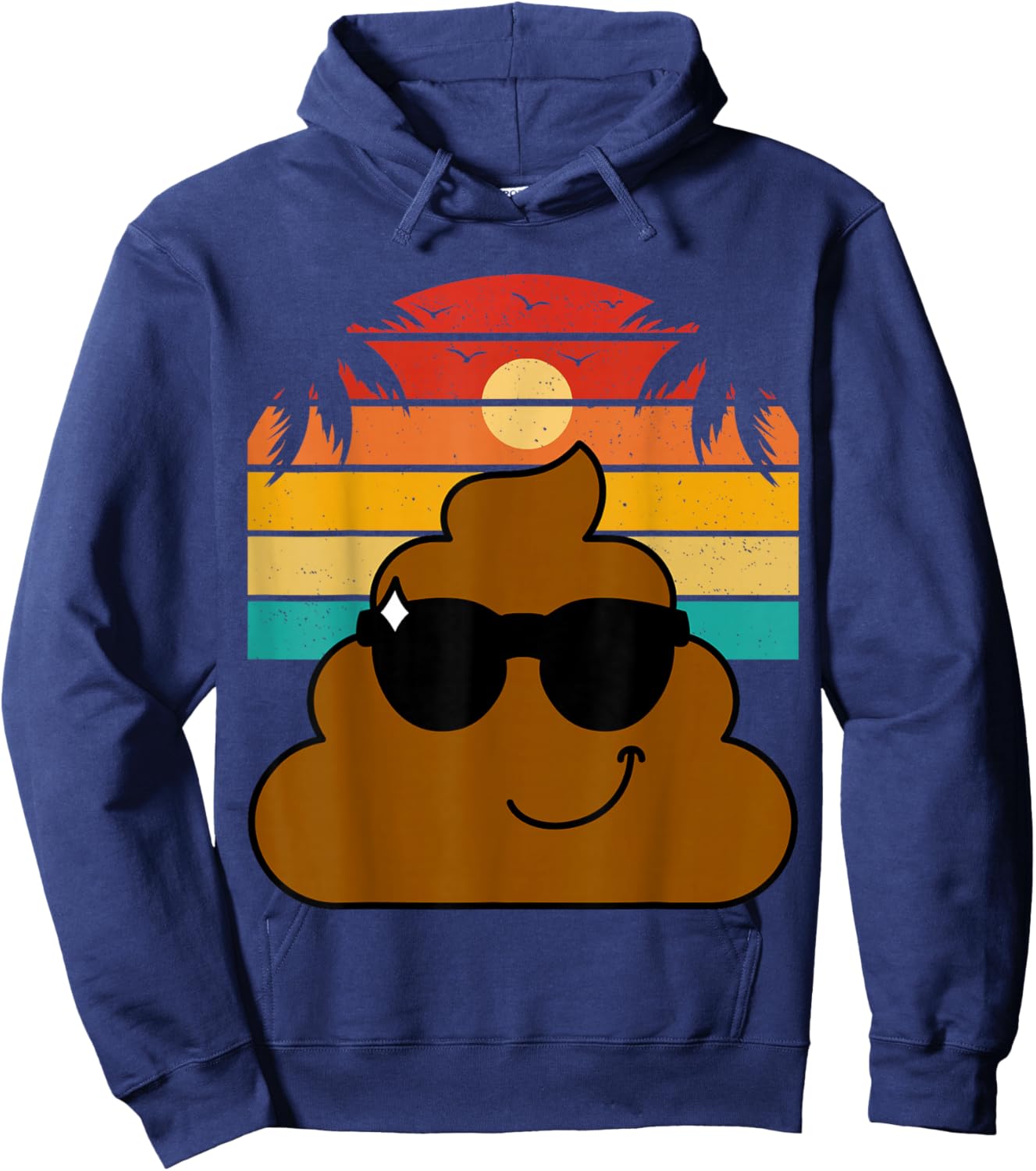 Poop Emoticon Party Favors Poo for Kids Hoodie - Hoodie | Navy