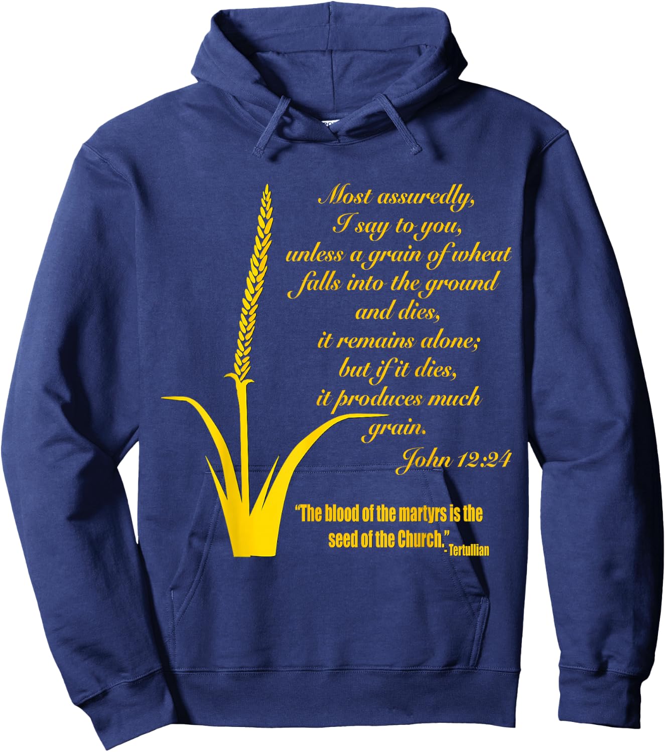 A Grain of Wheat Hoodie - Hoodie | Navy