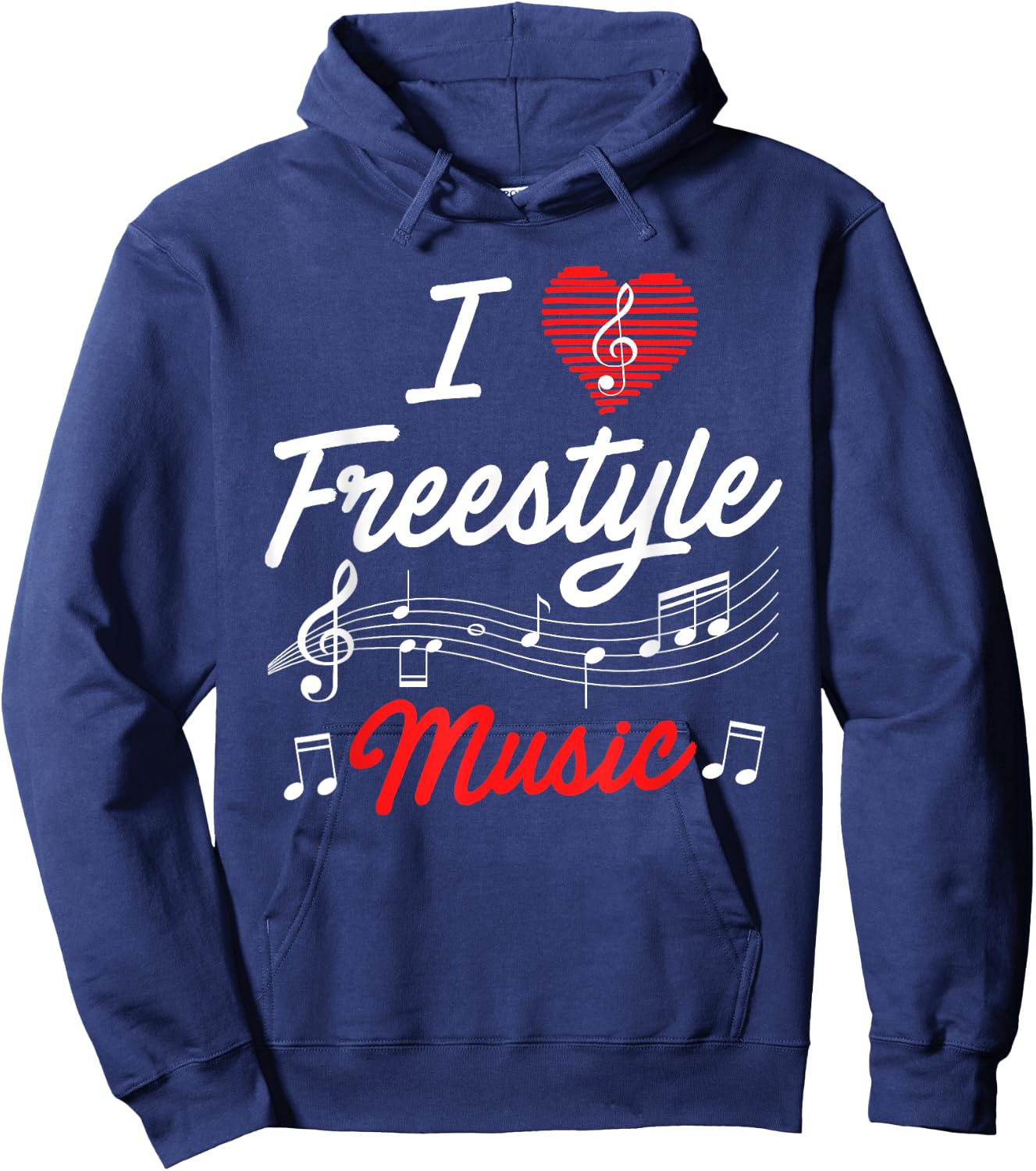 I love freestyle music Hoodie - Hoodie | Navy