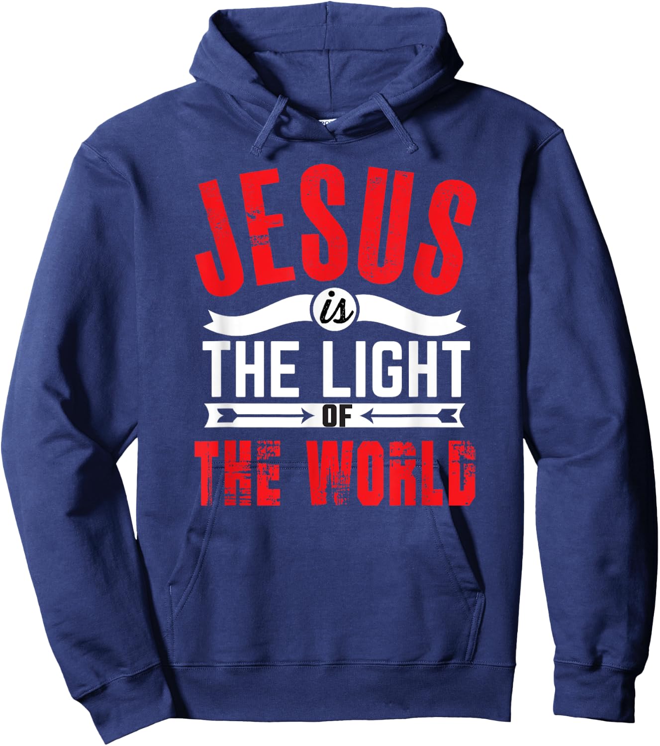 Jesus Is The Light Of The World Christian Hoodie - Hoodie | Navy