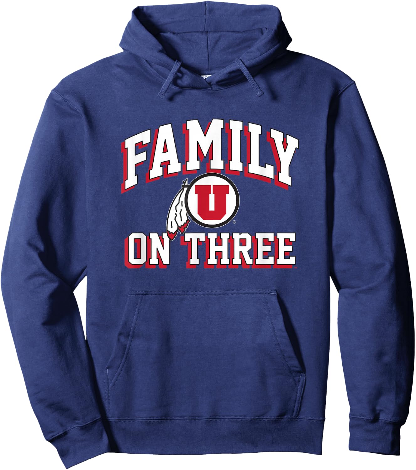University of Utah Utes Family on Three Hoodie - Hoodie | Navy