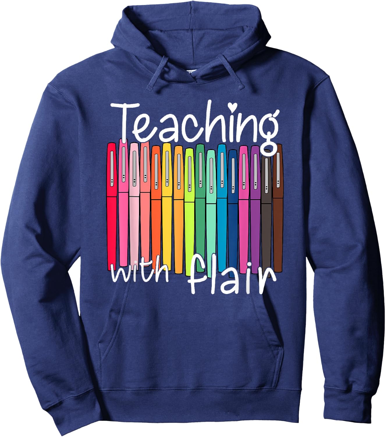 Teaching with Flair Hoodie - Hoodie | Navy