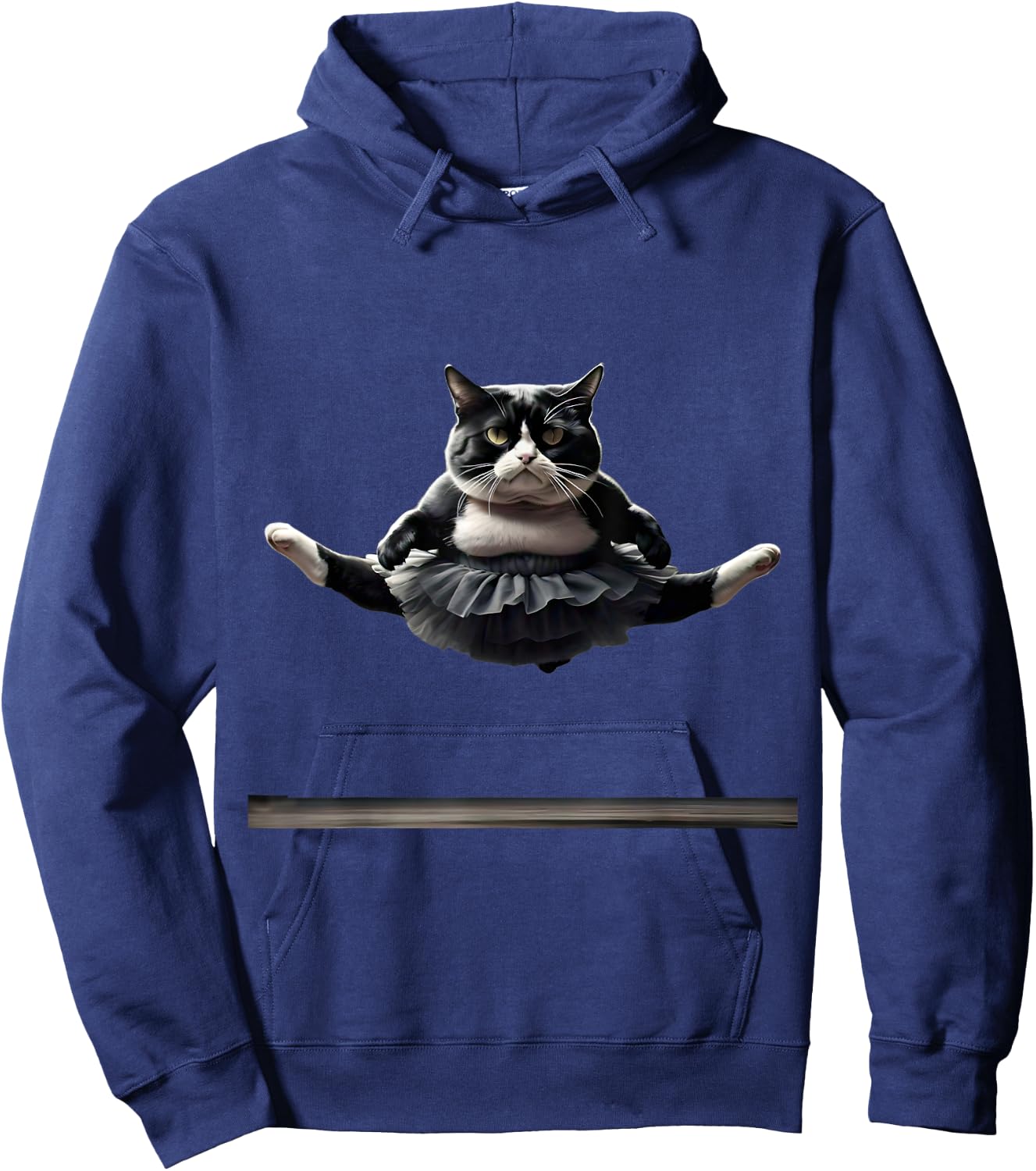 Funny Ballet Kitty Cat Doing the Splits. Women Hoodie - Hoodie | Navy